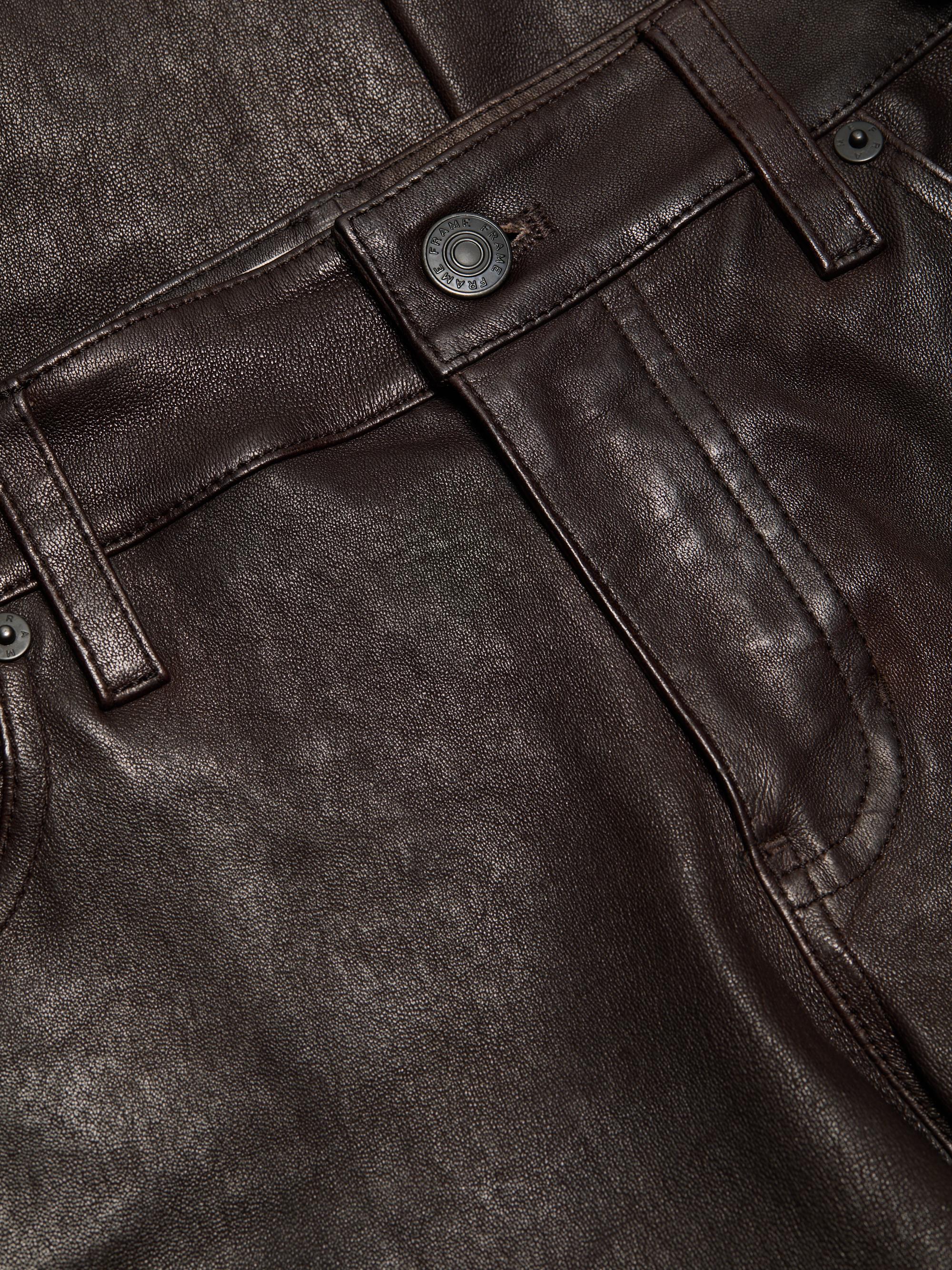 FRAME The Leather Rodeo Pants | Saks Fifth Avenue