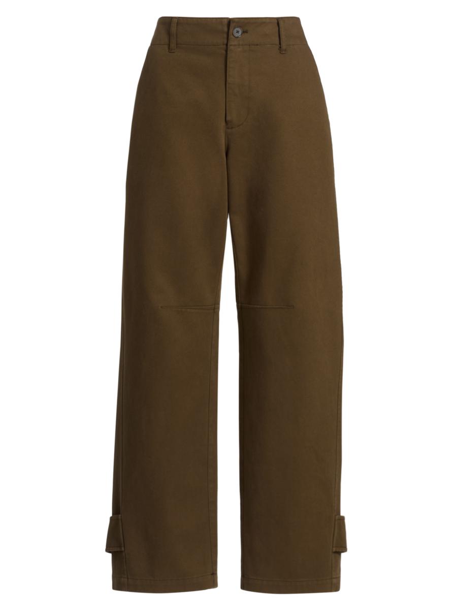 Frame Twisted Curved-Leg Trousers | Saks Fifth Avenue