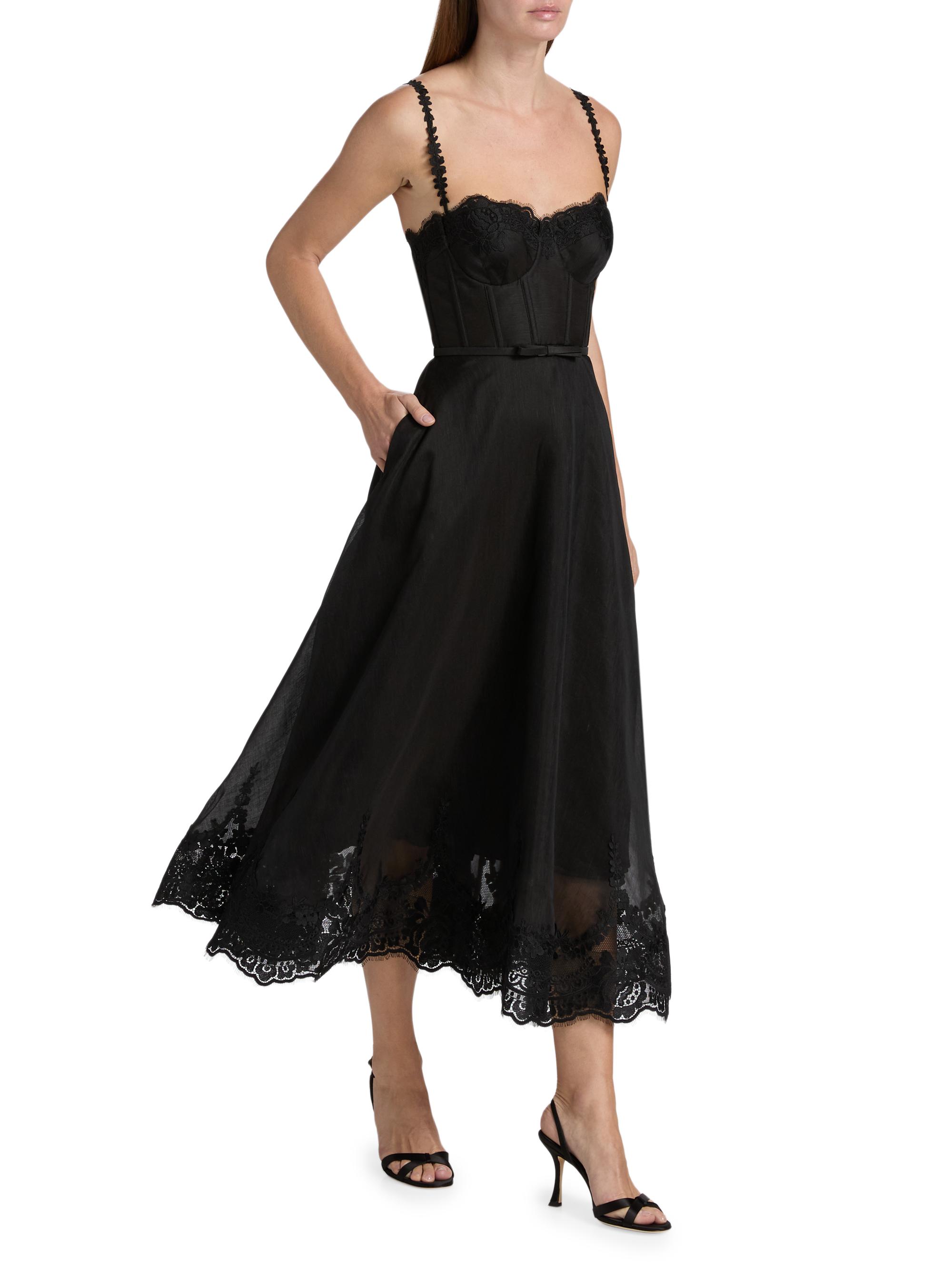chinese dress ladies Women Lace Pleated Dress Crochet Floral Lace Solid Dress Puff Sleeve  Mid-Calf Short Sleeve Midi Dress Hollow Dress (Black,Small,Female,Adult,US,Alpha,Small,Regular,Regular)  at Amazon Women's Clothing store