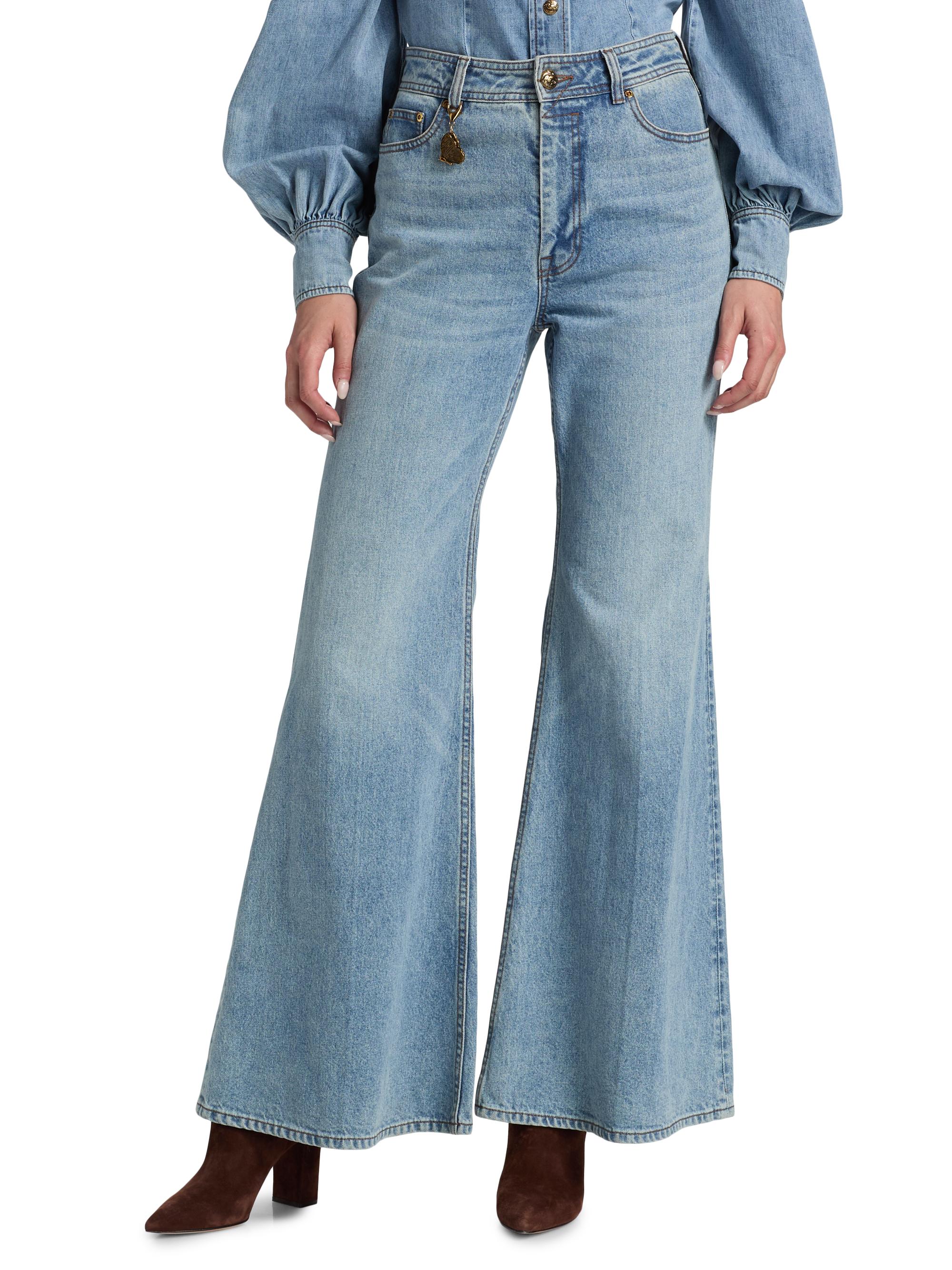 Zimmermann Stretch High-Rise Flare Jeans | Saks Fifth Avenue