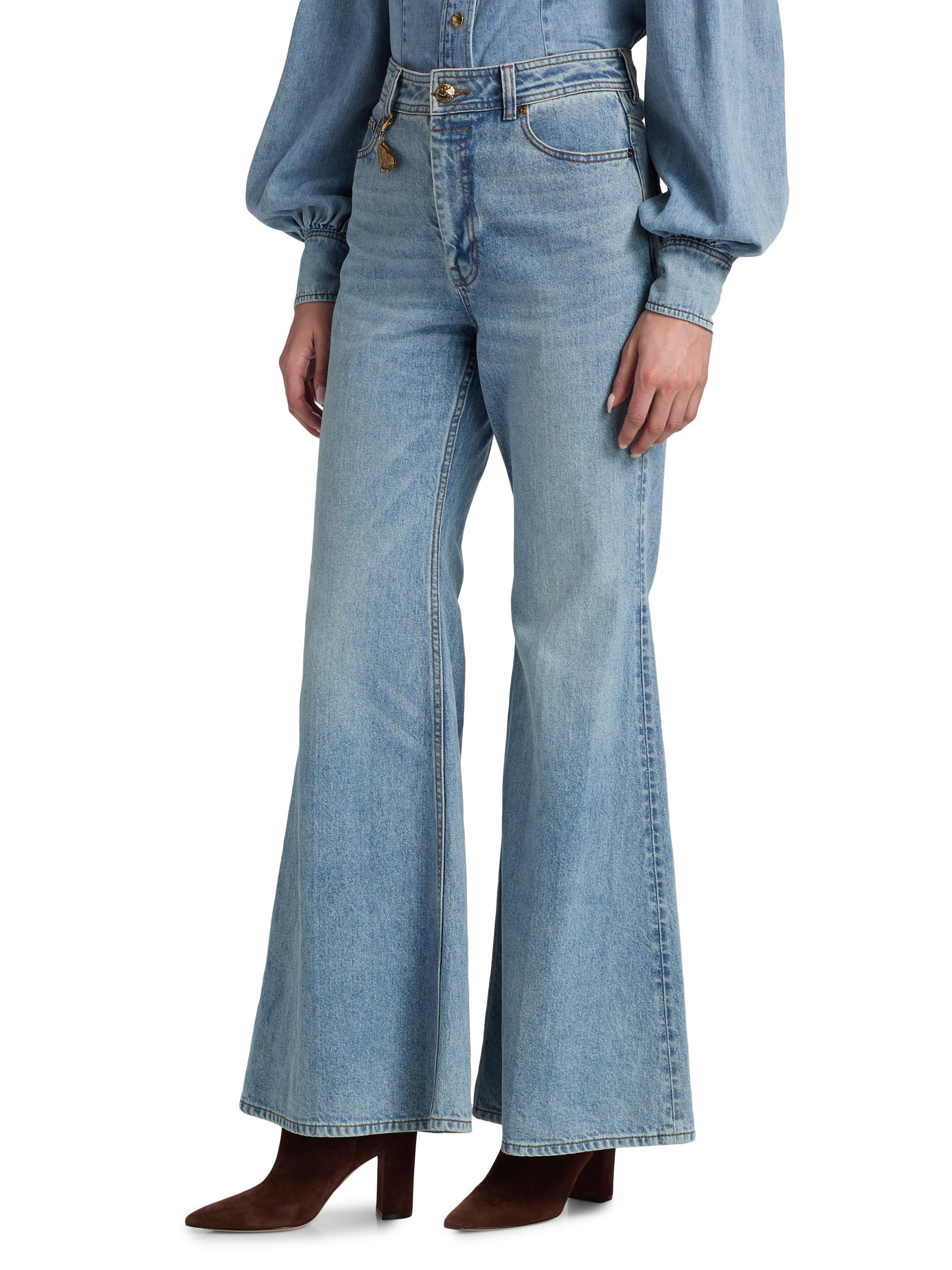 Zimmermann Stretch High-Rise Flare Jeans | Saks Fifth Avenue