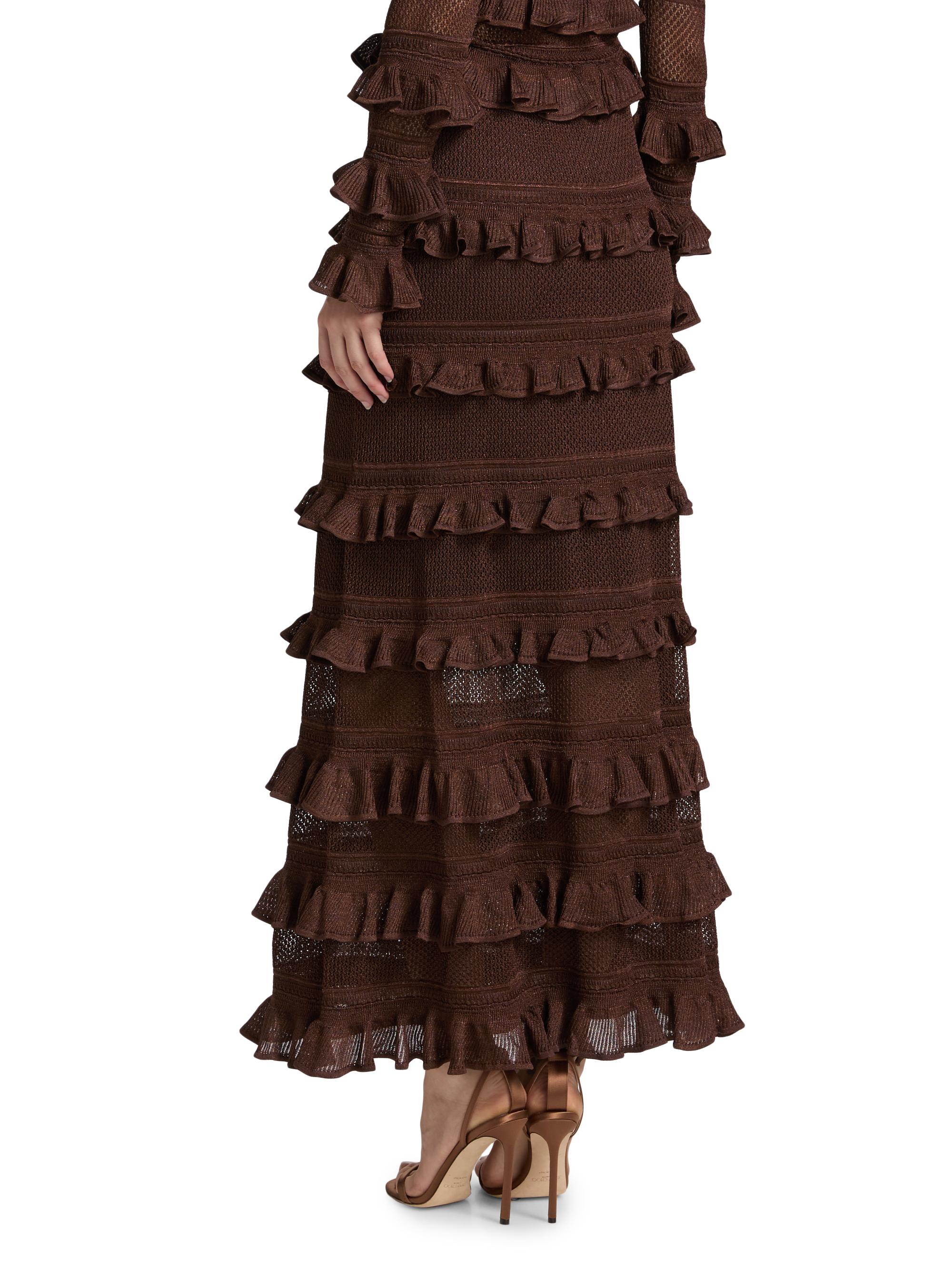 épine lace asymmetry frill skirt epine lace asymmetry frill skirt white