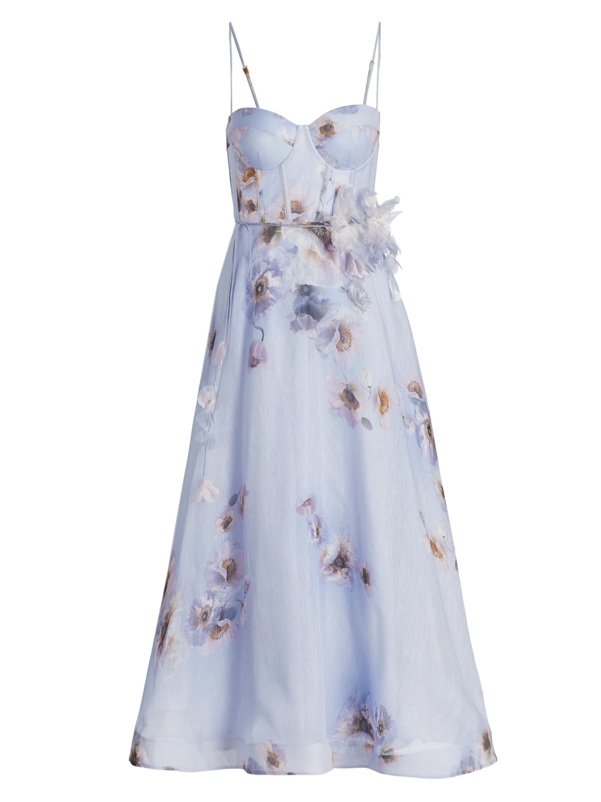 Zimmermann Hypnotic Picnic Floral Silk Dress | Saks Fifth Avenue