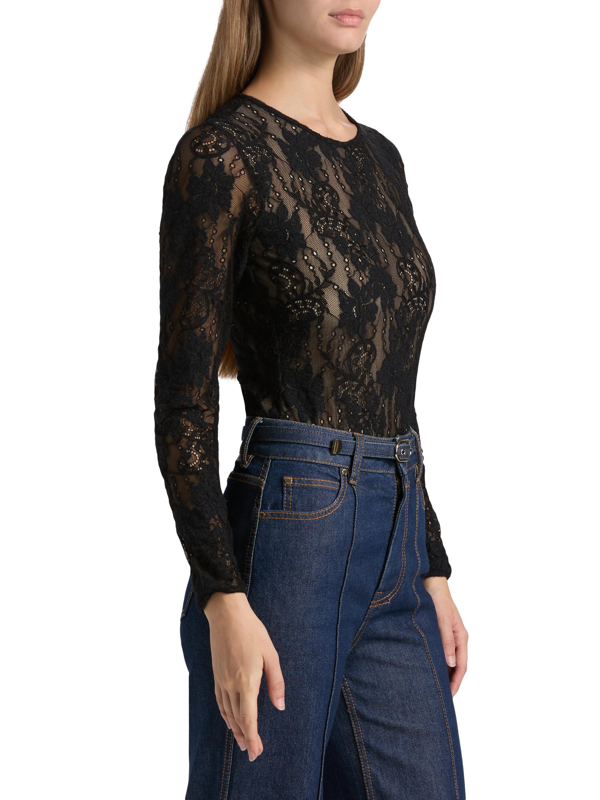 Lace Long-Sleeve Bodysuit