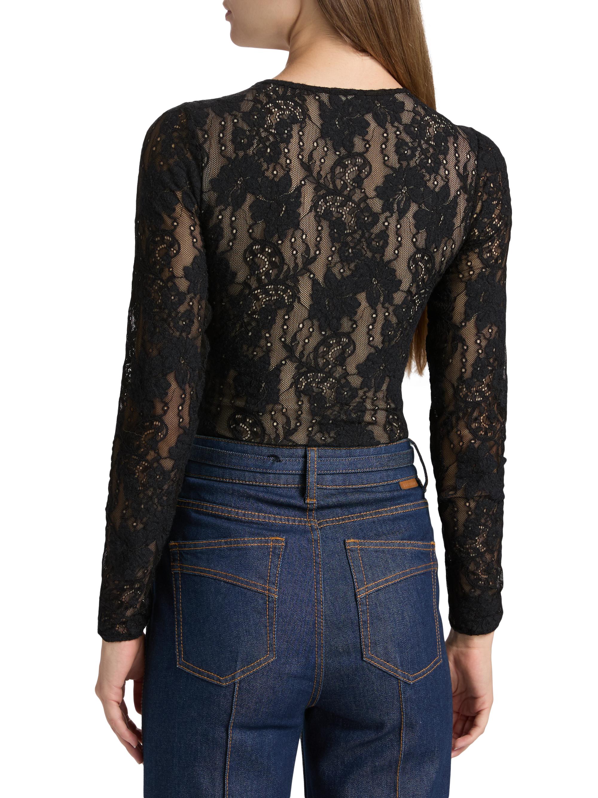 Lace Long-Sleeve Bodysuit