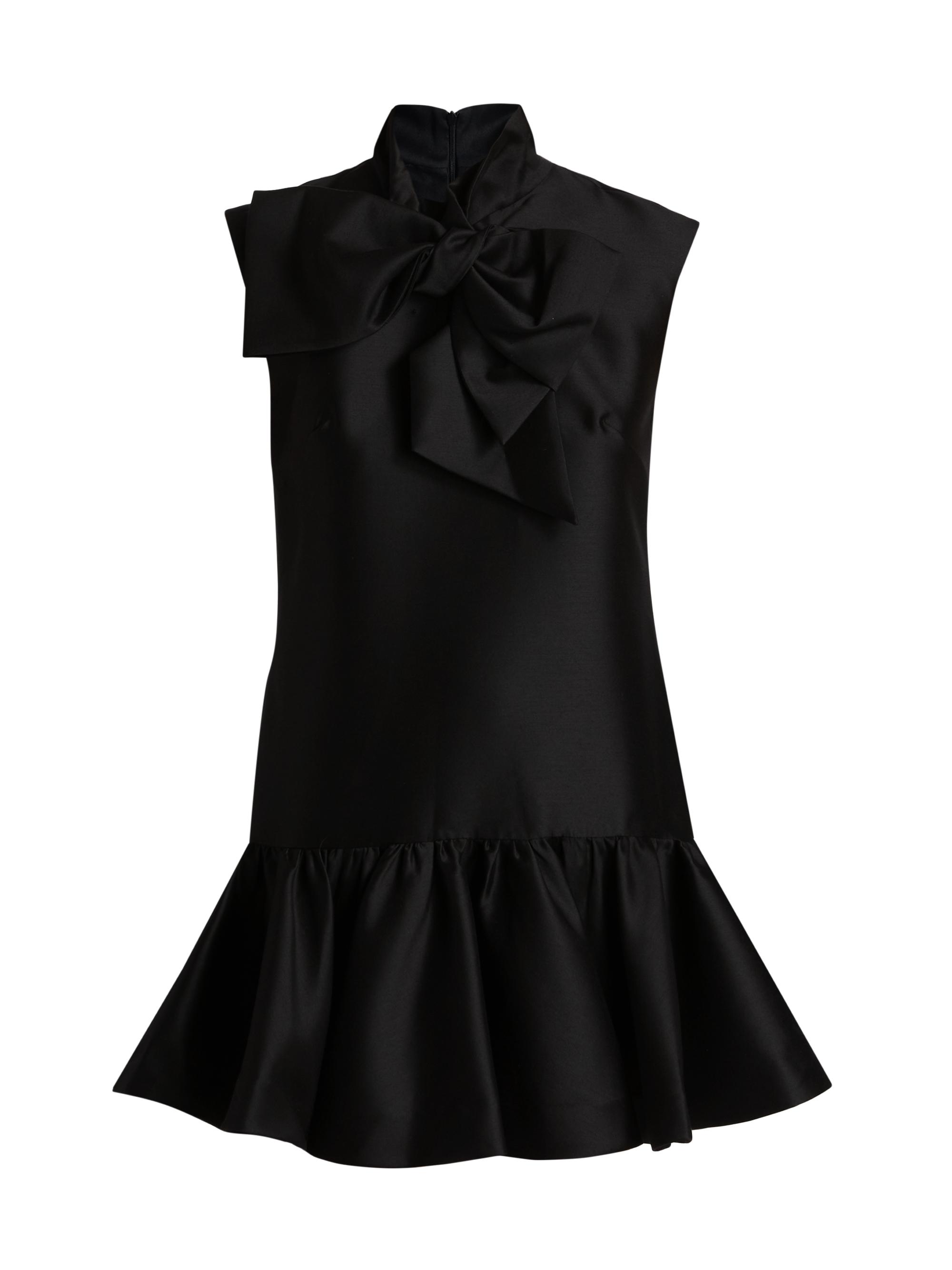 Zimmermann Women's Hypnotic Wool-Silk Tieneck Minidress - Black