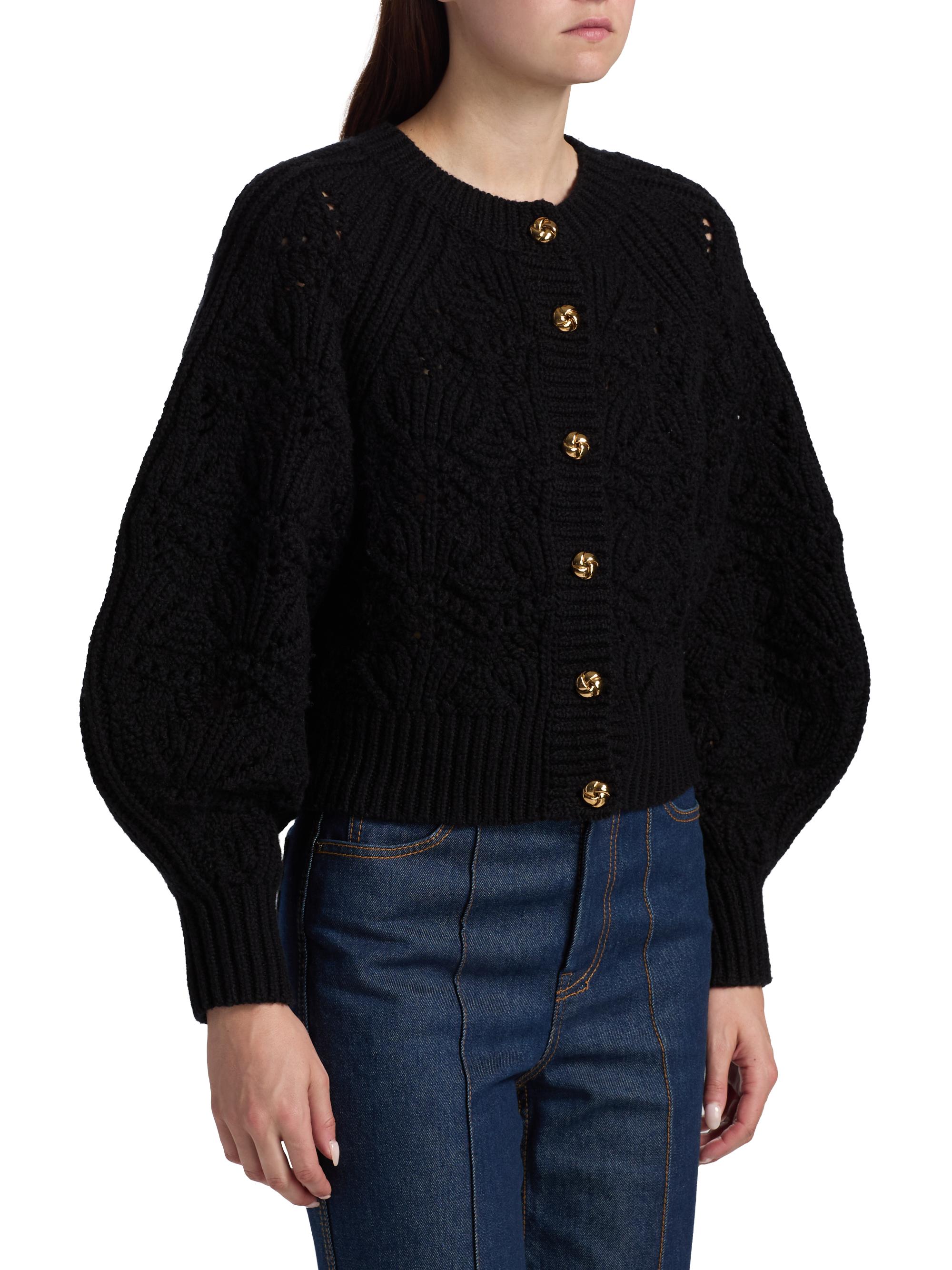 Zimmermann Hypnotic Wool Cable-Knit Cardigan | Saks Fifth Avenue