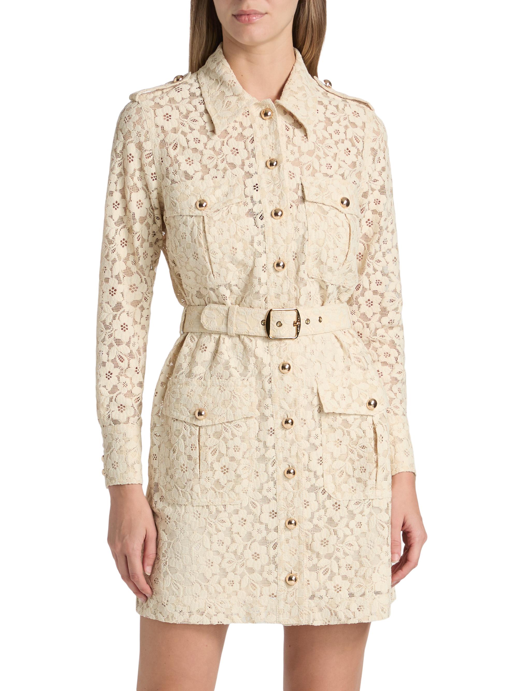 chinese dress ladies ZIMMERMANN Hypnotic Lace Utility Dress, Cream, Size 2