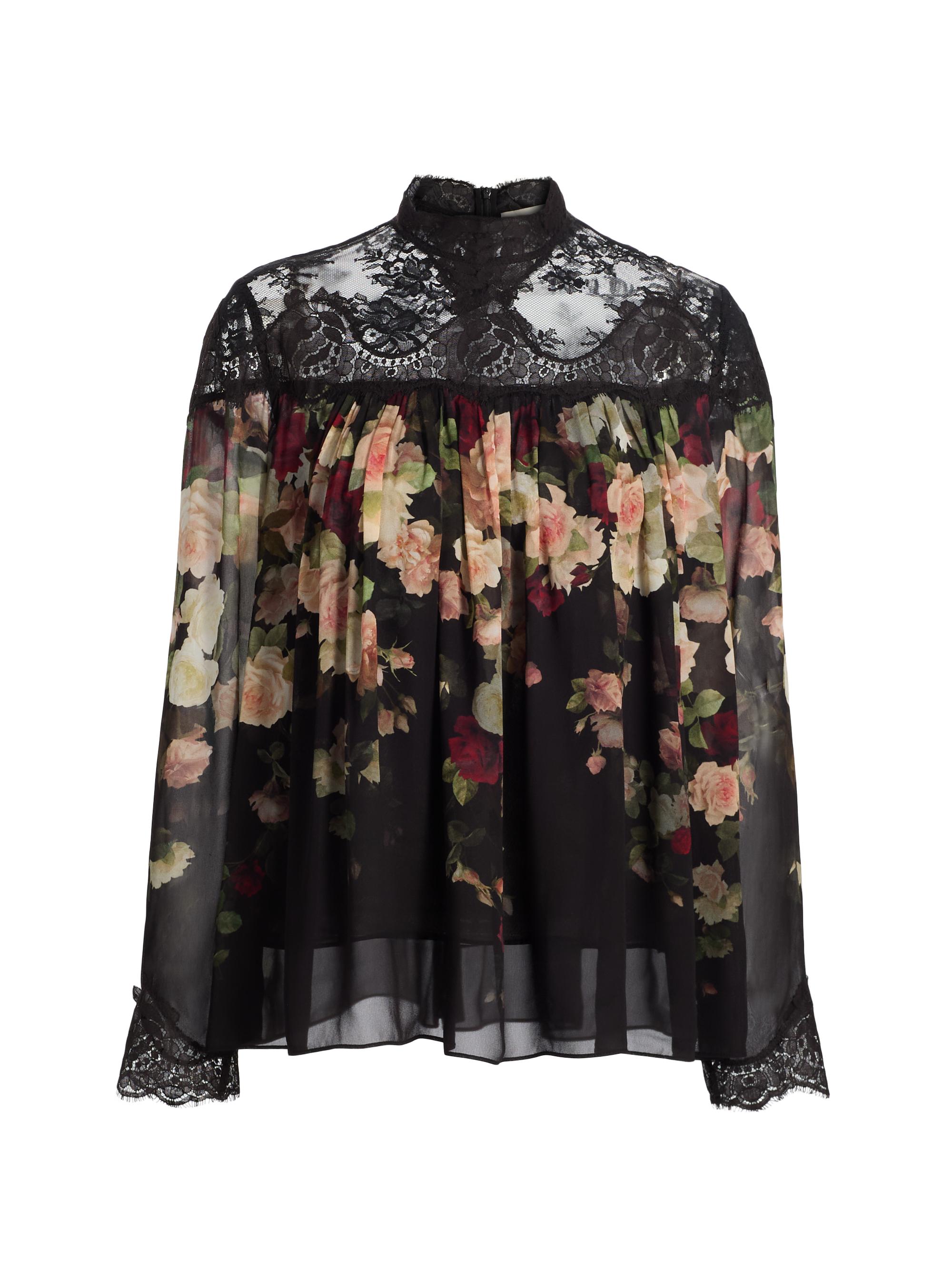 Zimmermann Hypnotic Floral & Lace Blouse | Saks Fifth Avenue
