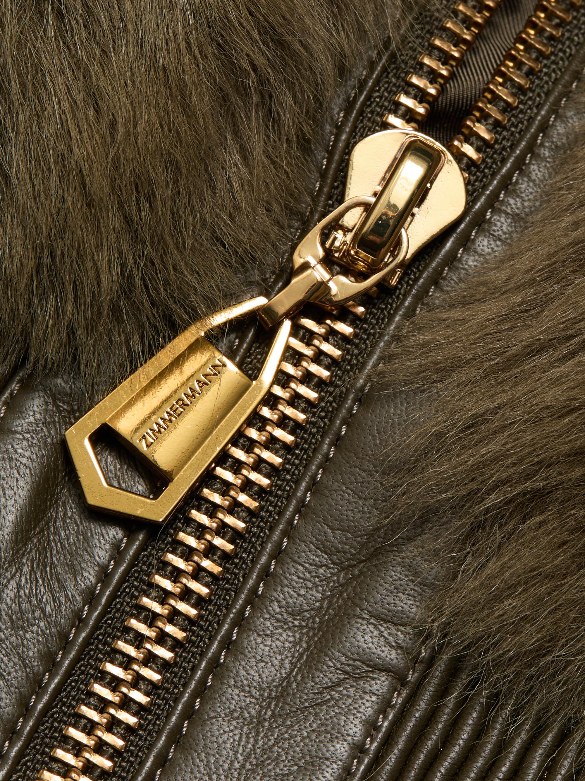 Zimmermann Hypnotic Shearling Bomber Jacket | Saks Fifth Avenue