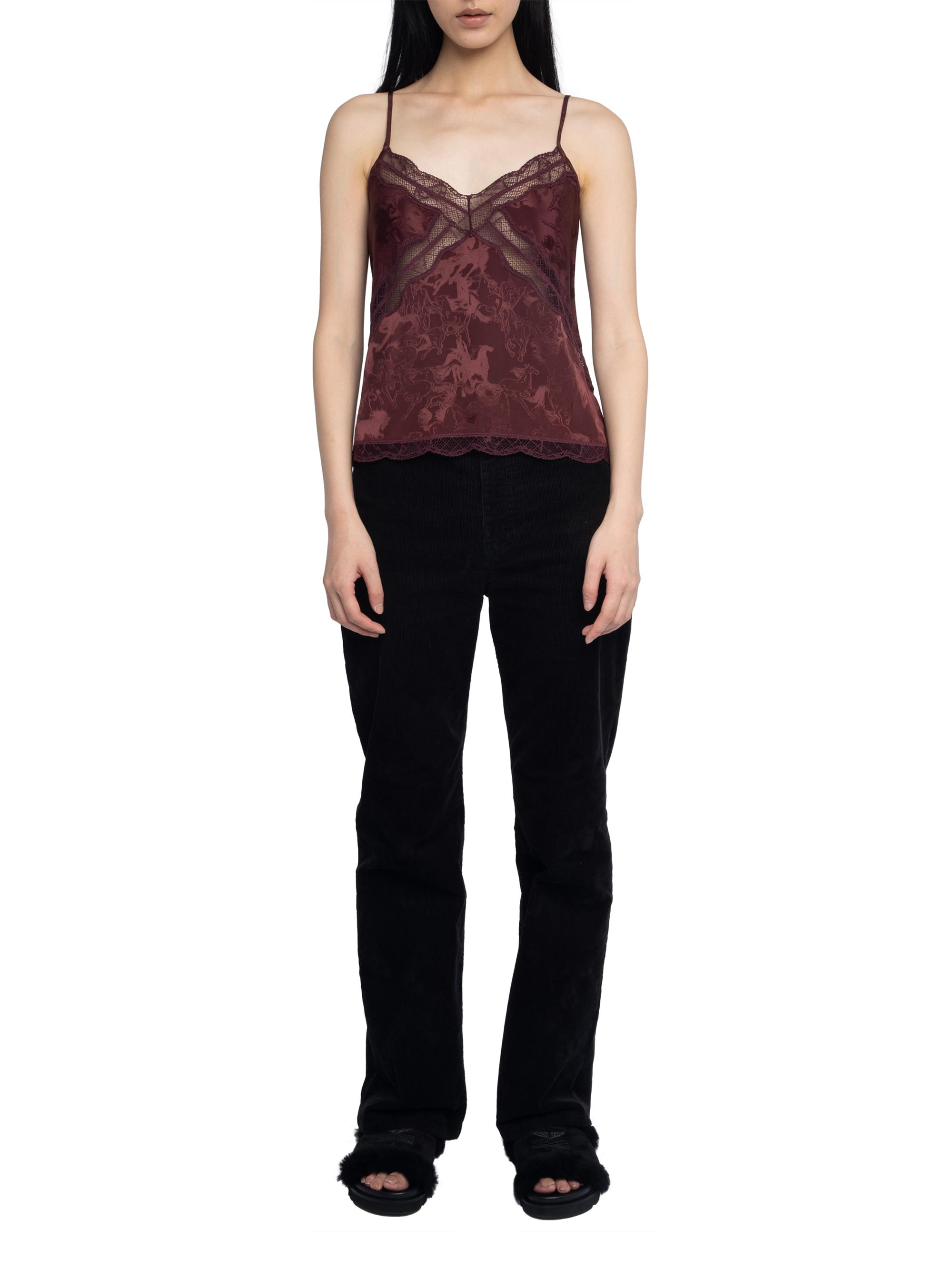 Zadig & Voltaire Cishi Jac Horses Silk Camisole | Saks Fifth Avenue