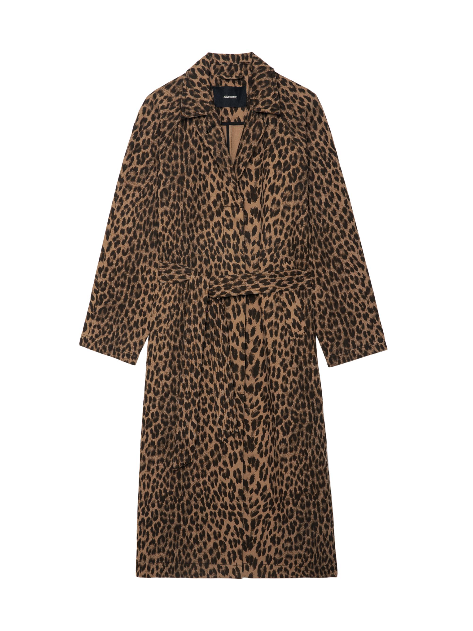 Zadig & Voltaire Mentle Leopard-Print Canvas Coat | Saks Fifth Avenue