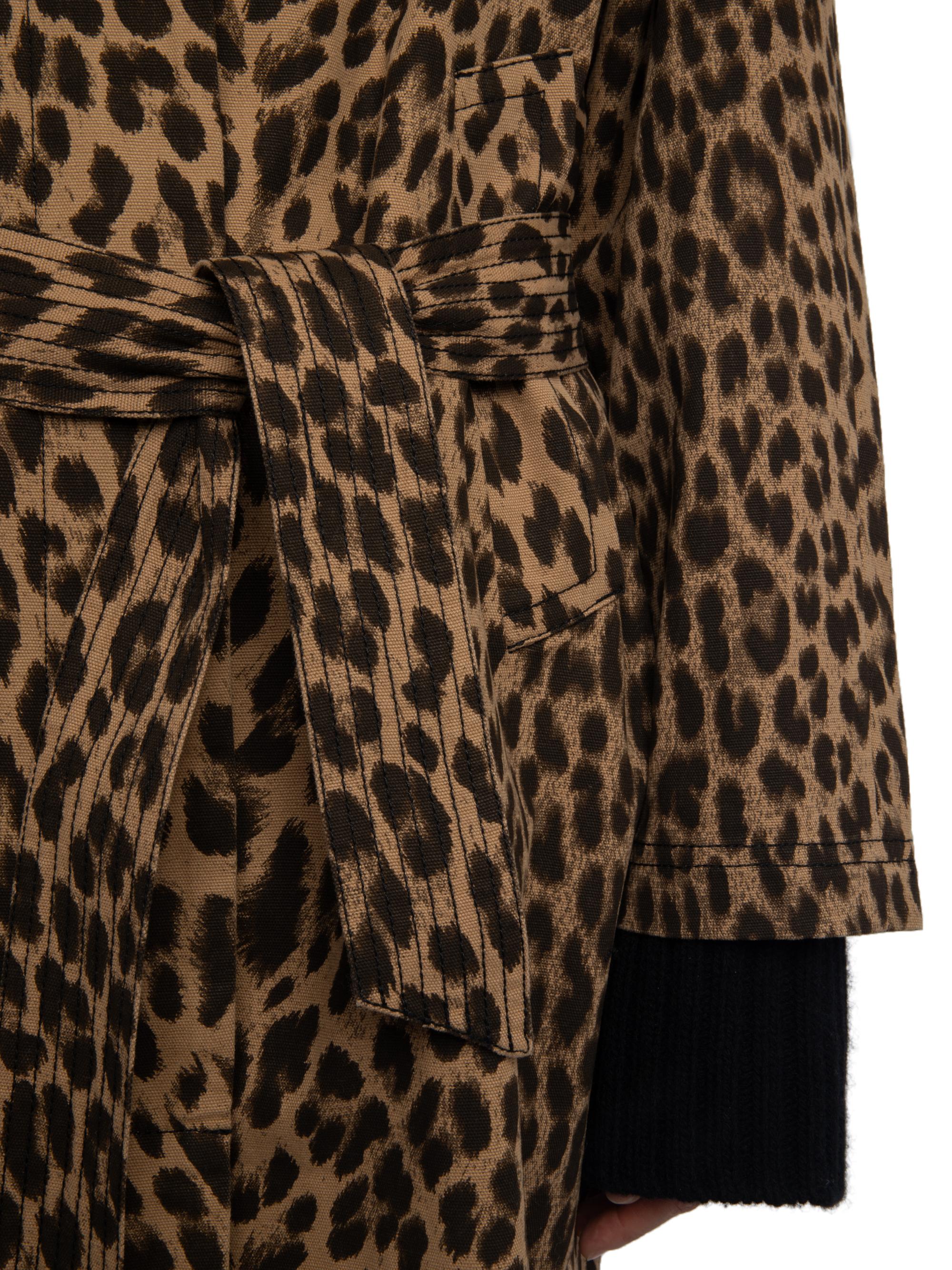 Zadig & Voltaire Mentle Leopard-Print Canvas Coat | Saks Fifth Avenue
