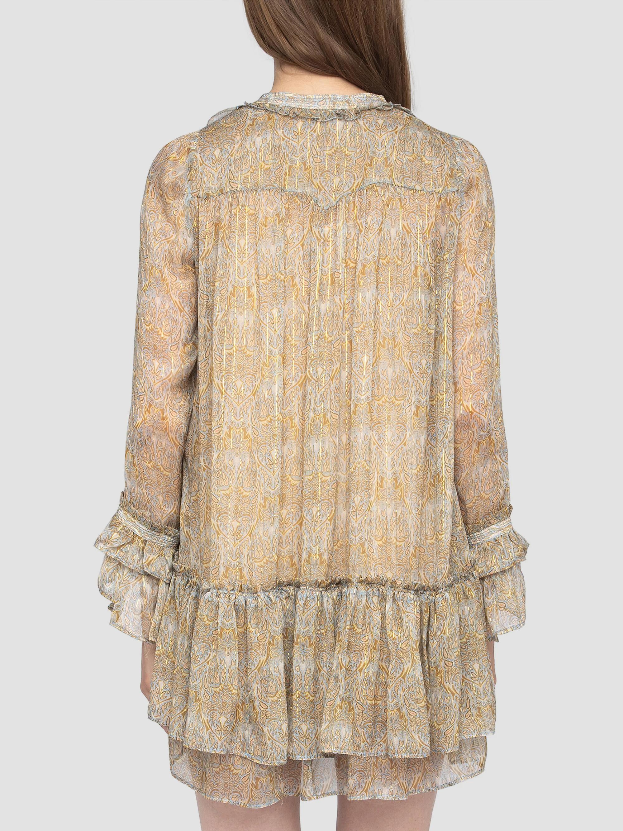 Zadig & Voltaire Ralice Metallic Paisley Minidress | Saks Fifth Avenue