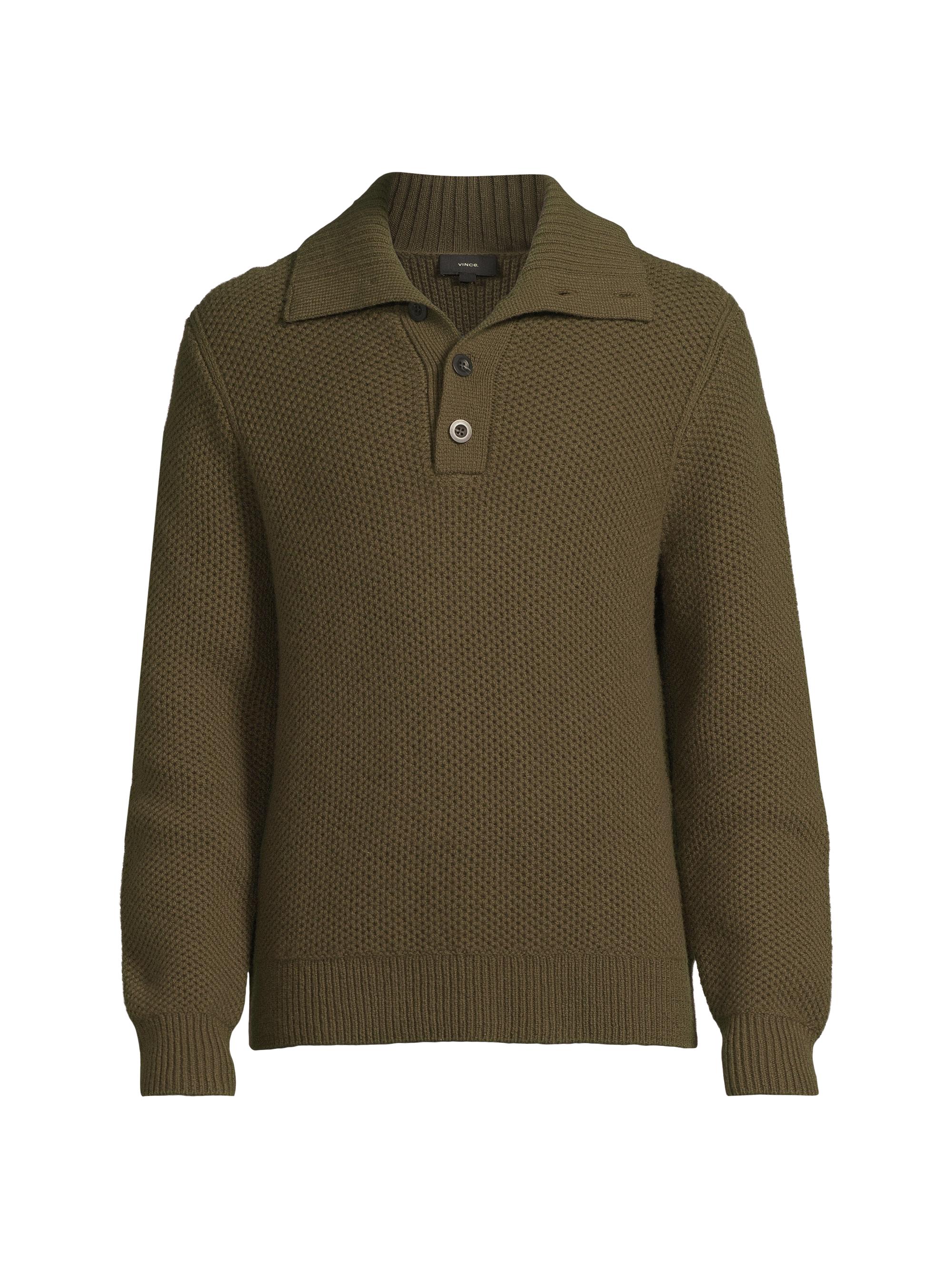 Vince Wool Piqué Zip-Front Cardigan | Saks Fifth Avenue