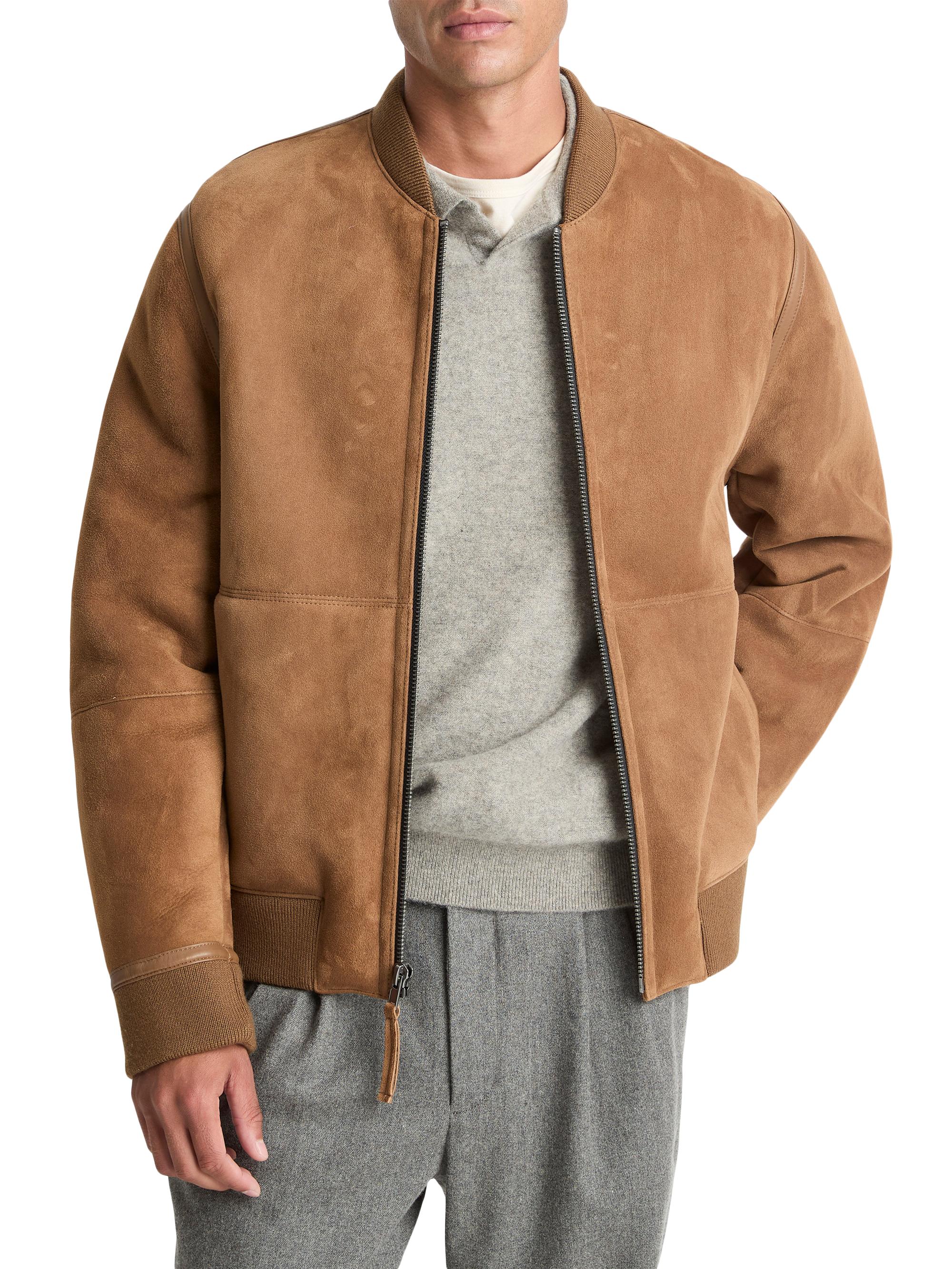 Vince Men's Shearling Bomber Jacket - Highland