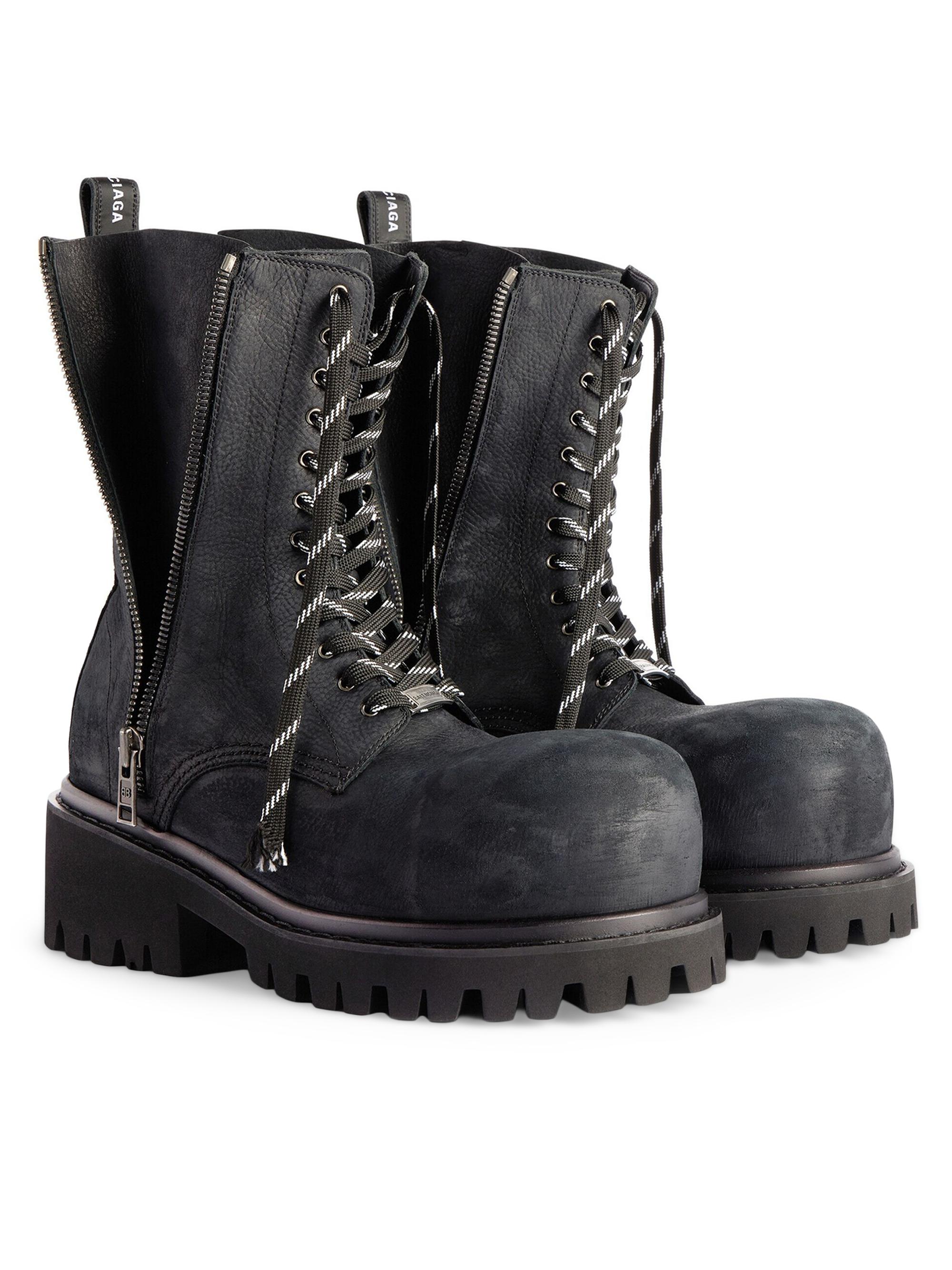 【BALENCIAGA】STOMPER BOOTIE 40 Balenciaga Stomper Bootie-40 Nd Male In Black | ModeSens