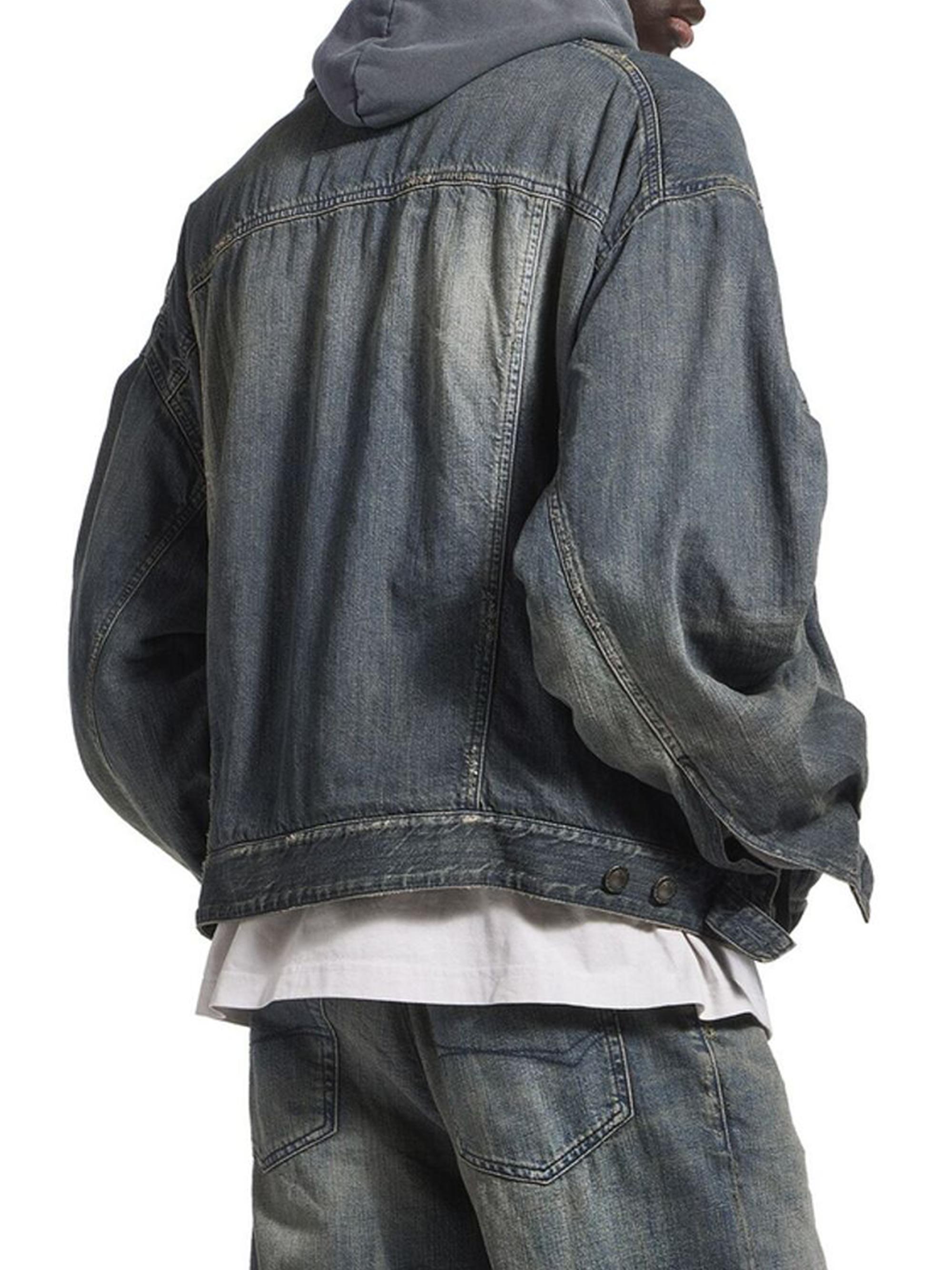 Balenciaga Layered Lined Denim Jacket | Saks Fifth Avenue