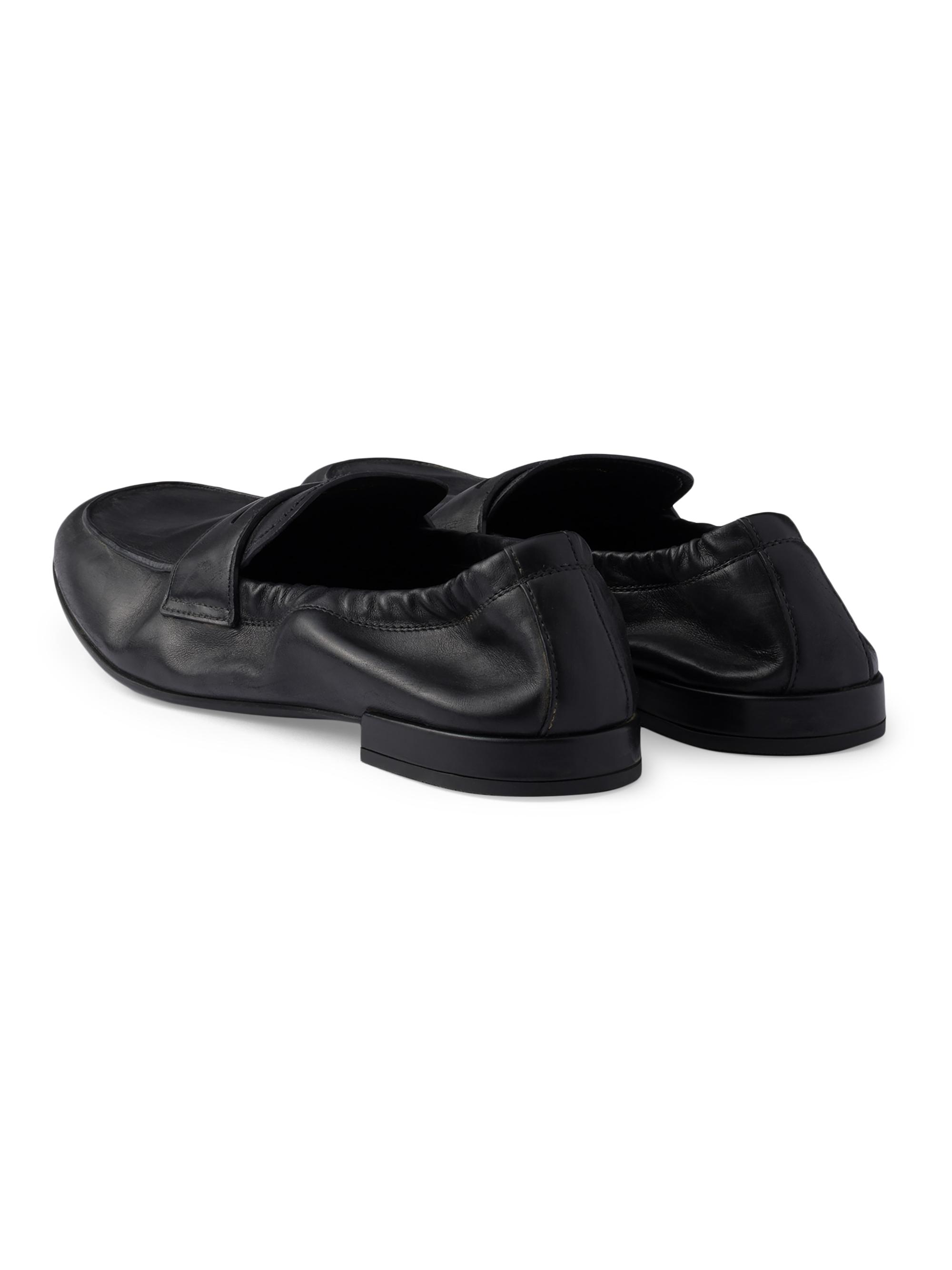 Prada Women's Shuffle Antiqued Leather Loafers | Saks Fifth Avenue