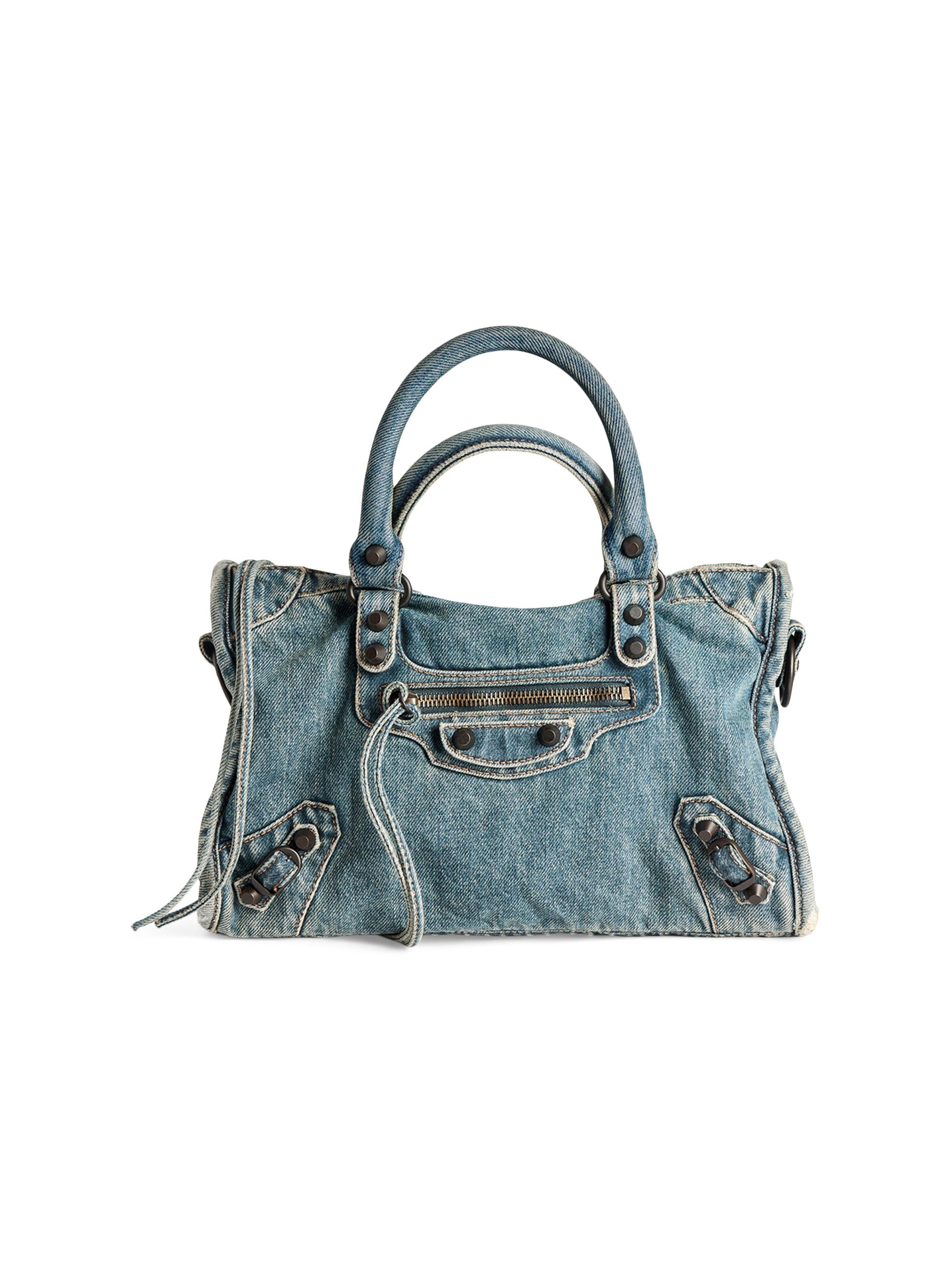 バレンシアガ　neo cagole バッグ　xs Balenciaga Neo Cagole XS Top Handle Handbag Denim With