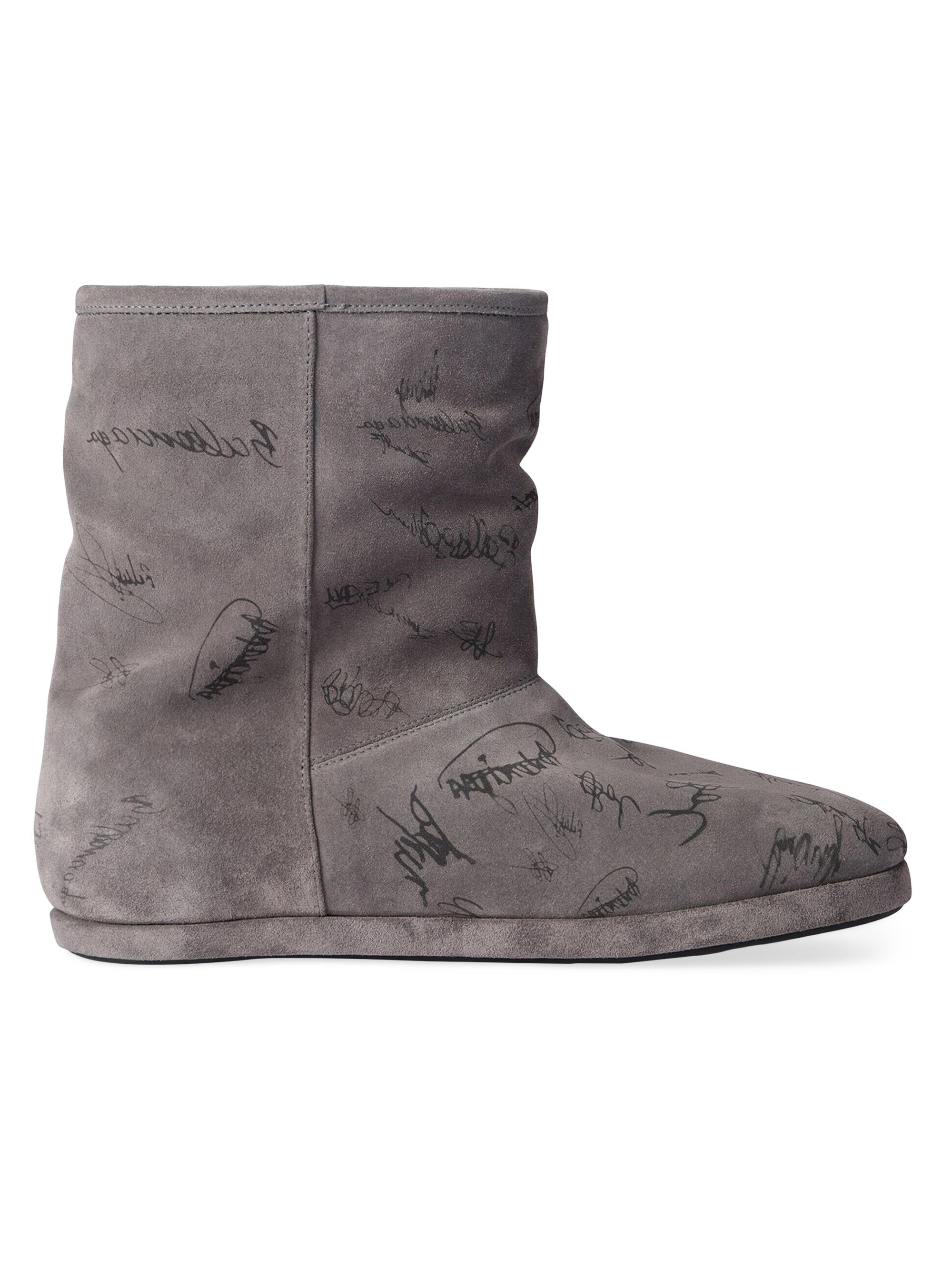 Balenciaga Men's Alaska Soft Booties - Grey