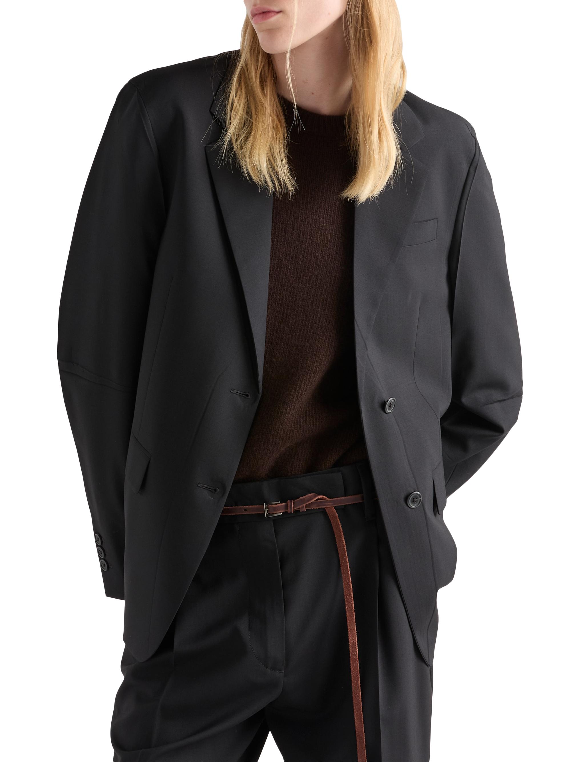 Prada Single-Breasted Jacket in Superfine Wool | Saks Fifth Avenue