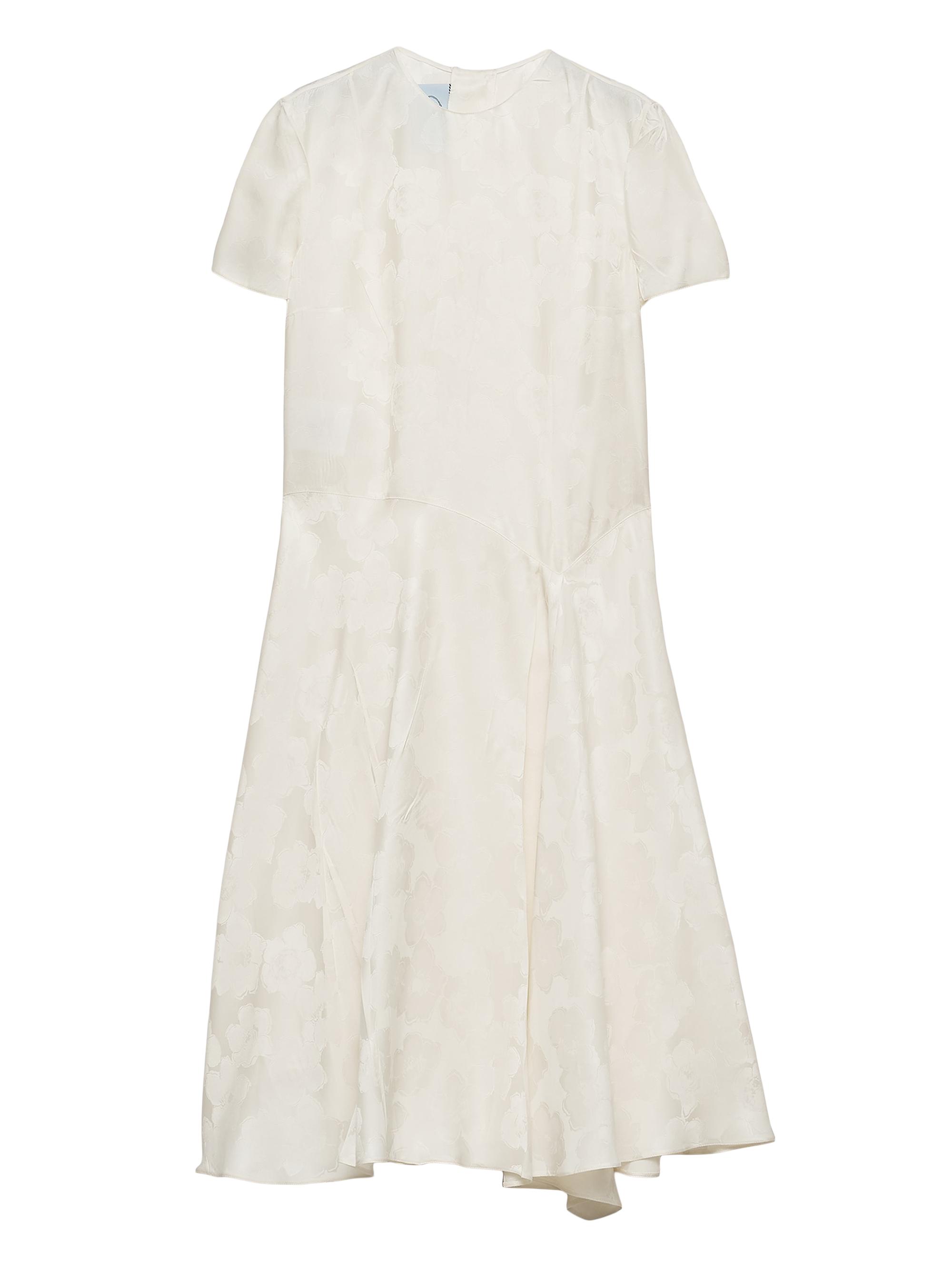 Prada Women's Floral Jacquard Dress - Beige Multi