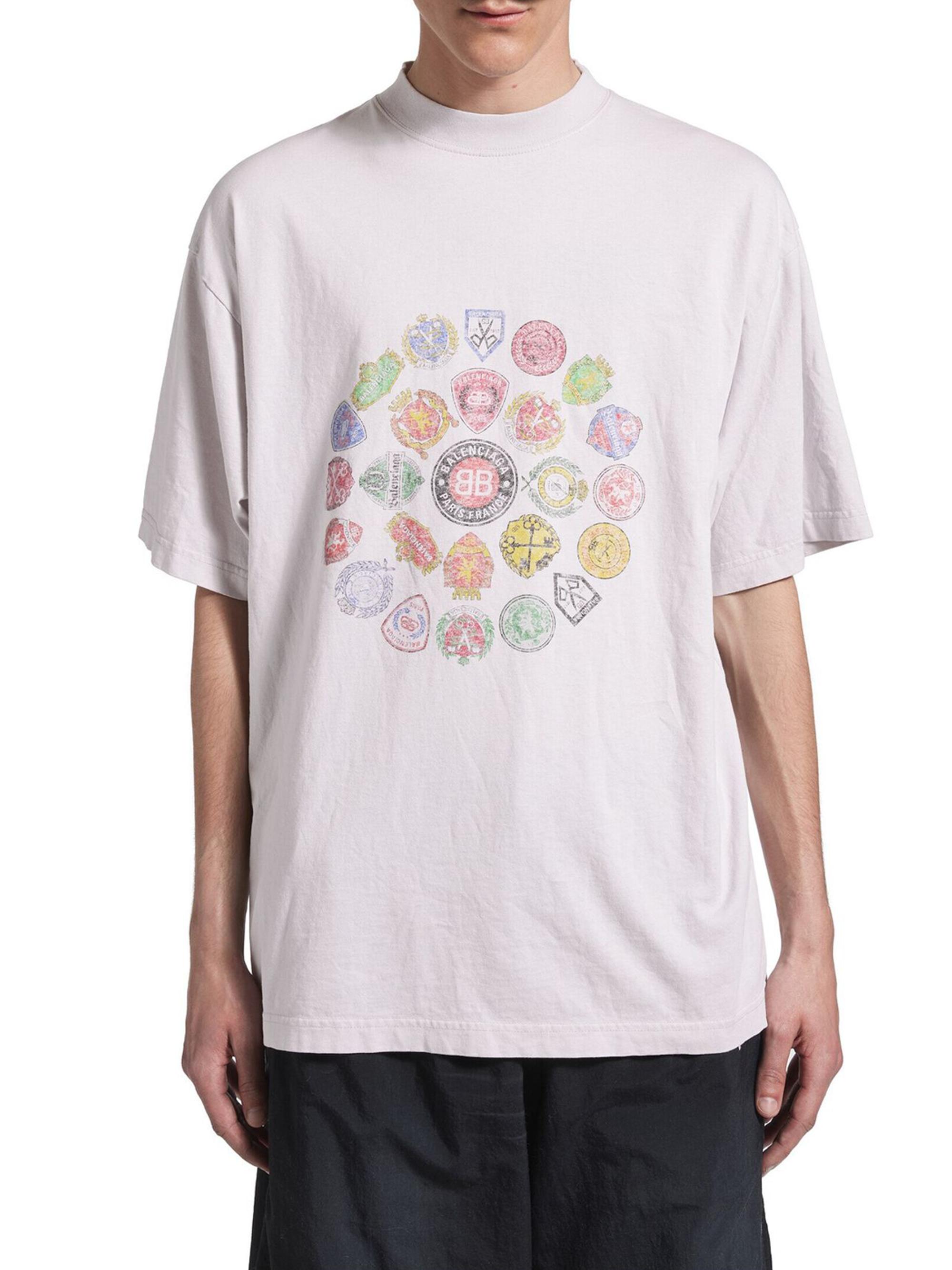 Balenciaga Spiral Crest Medium Fit T-Shirt | Saks Fifth Avenue