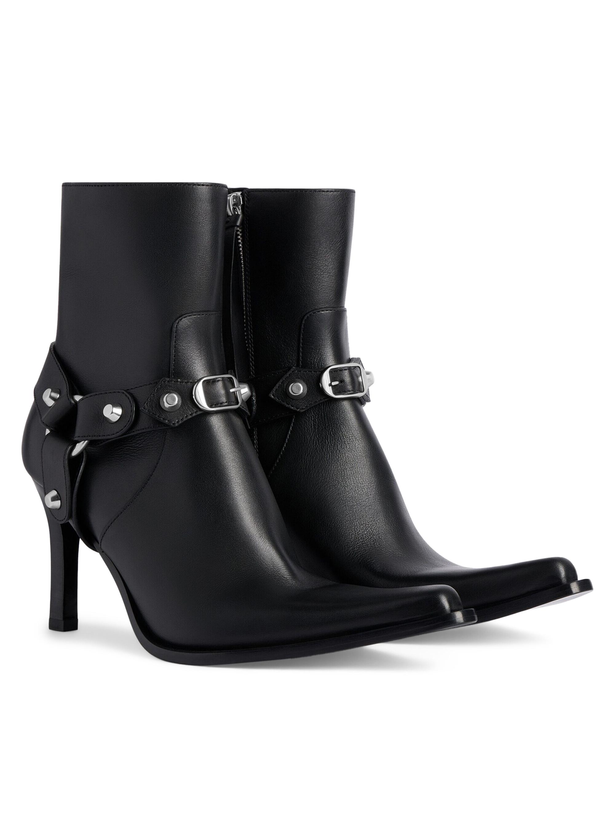 Balenciaga Women's City Booties with Harness - Black