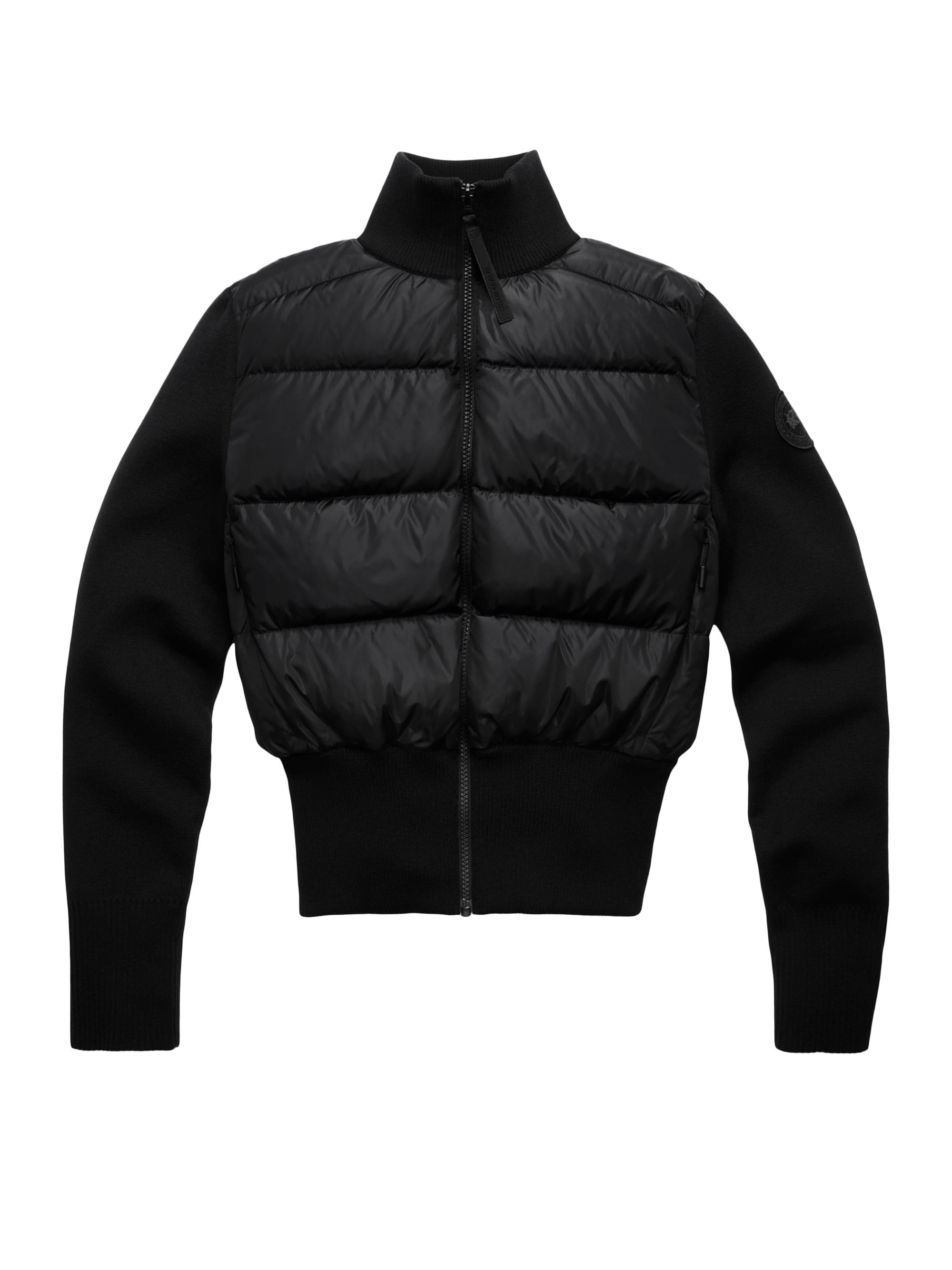 Canada Goose Women's Hybridge Wide Quilt Puffer Jacket - Black Noir