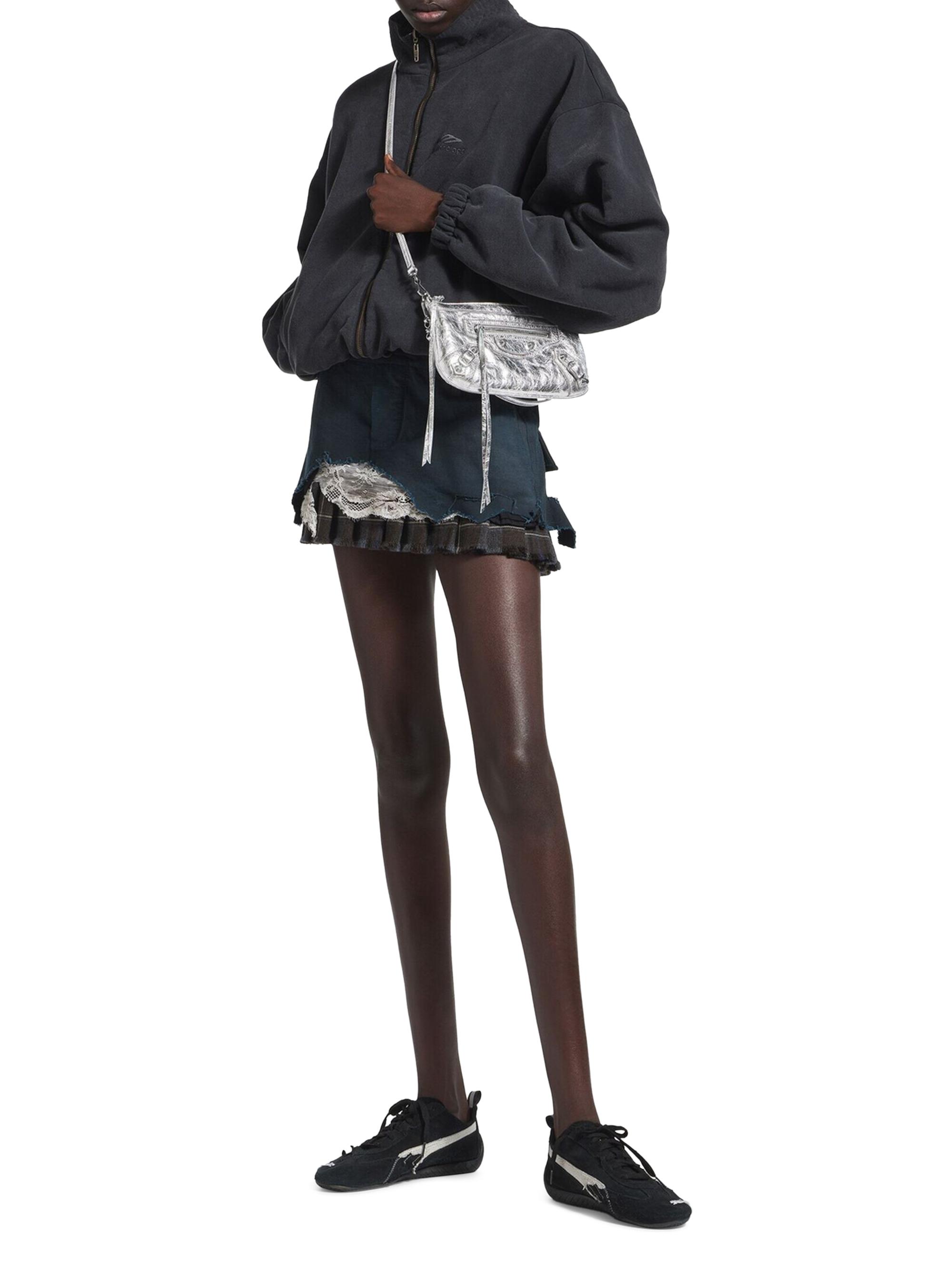 Balenciaga Women's Le City Metallized Pouch - Silver