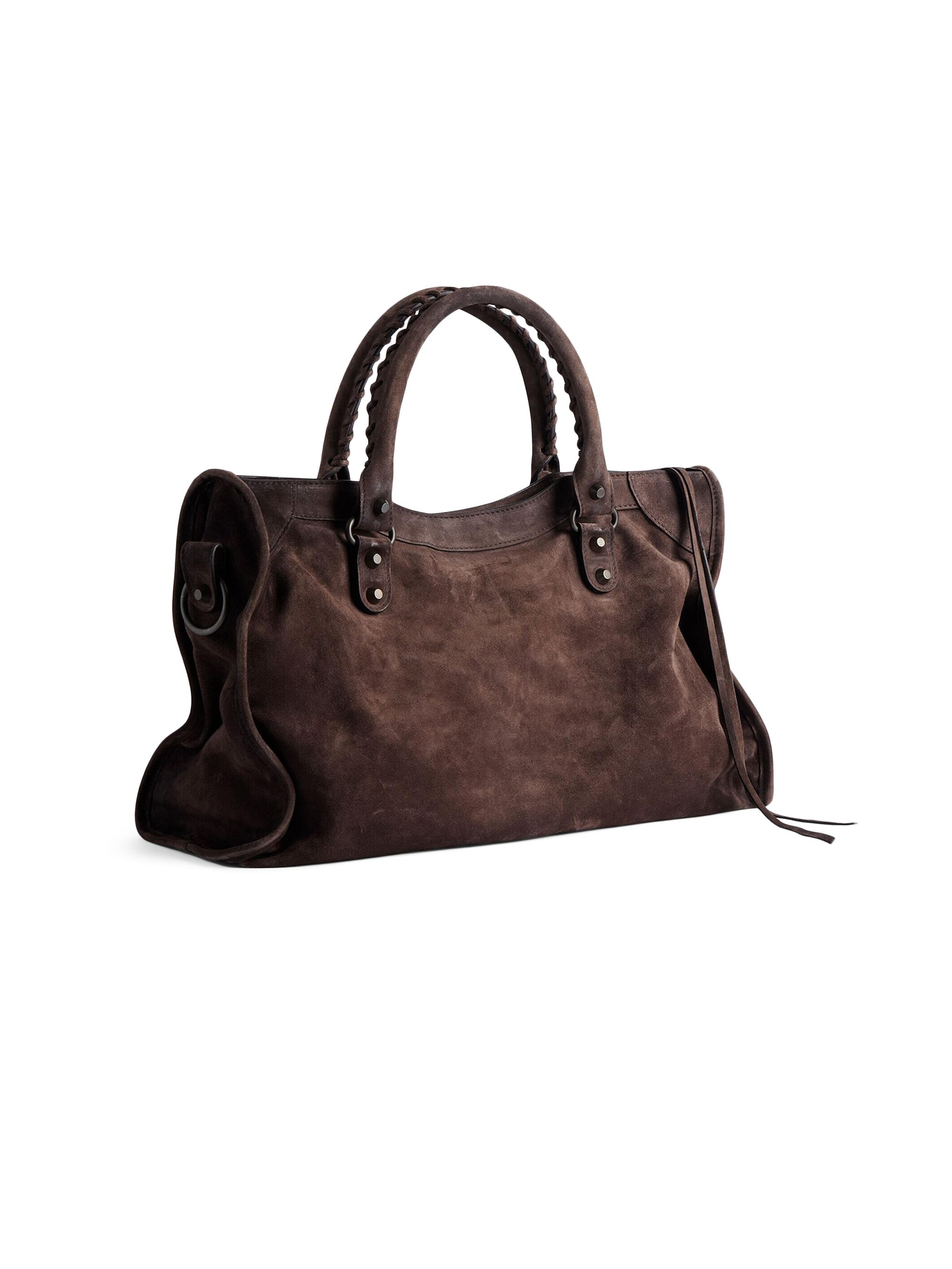 Balenciaga Le City Medium Suede Tote Bag | Saks Fifth Avenue