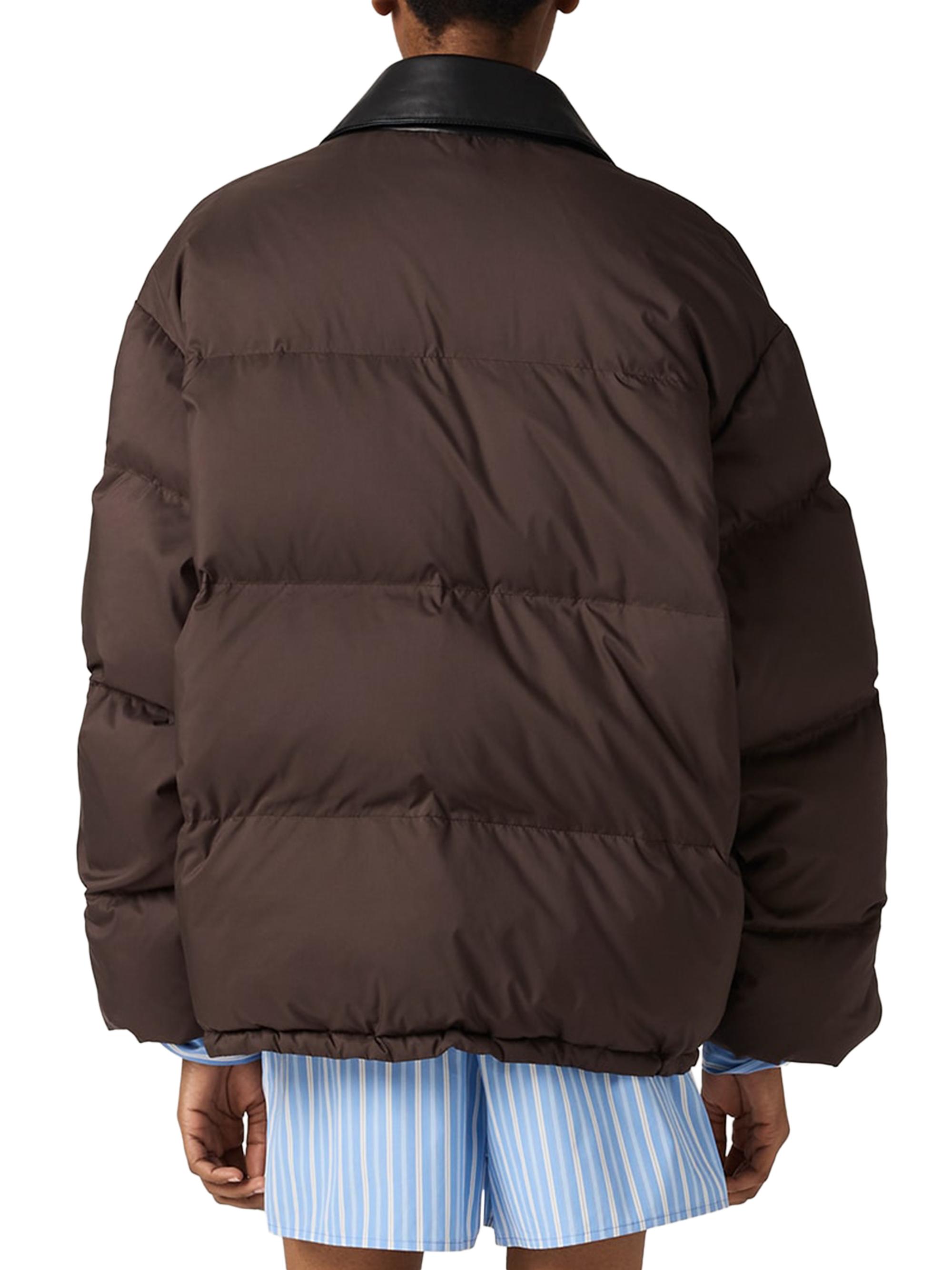 Miu Miu Technical Pongé Cropped Down Jacket | Saks Fifth Avenue