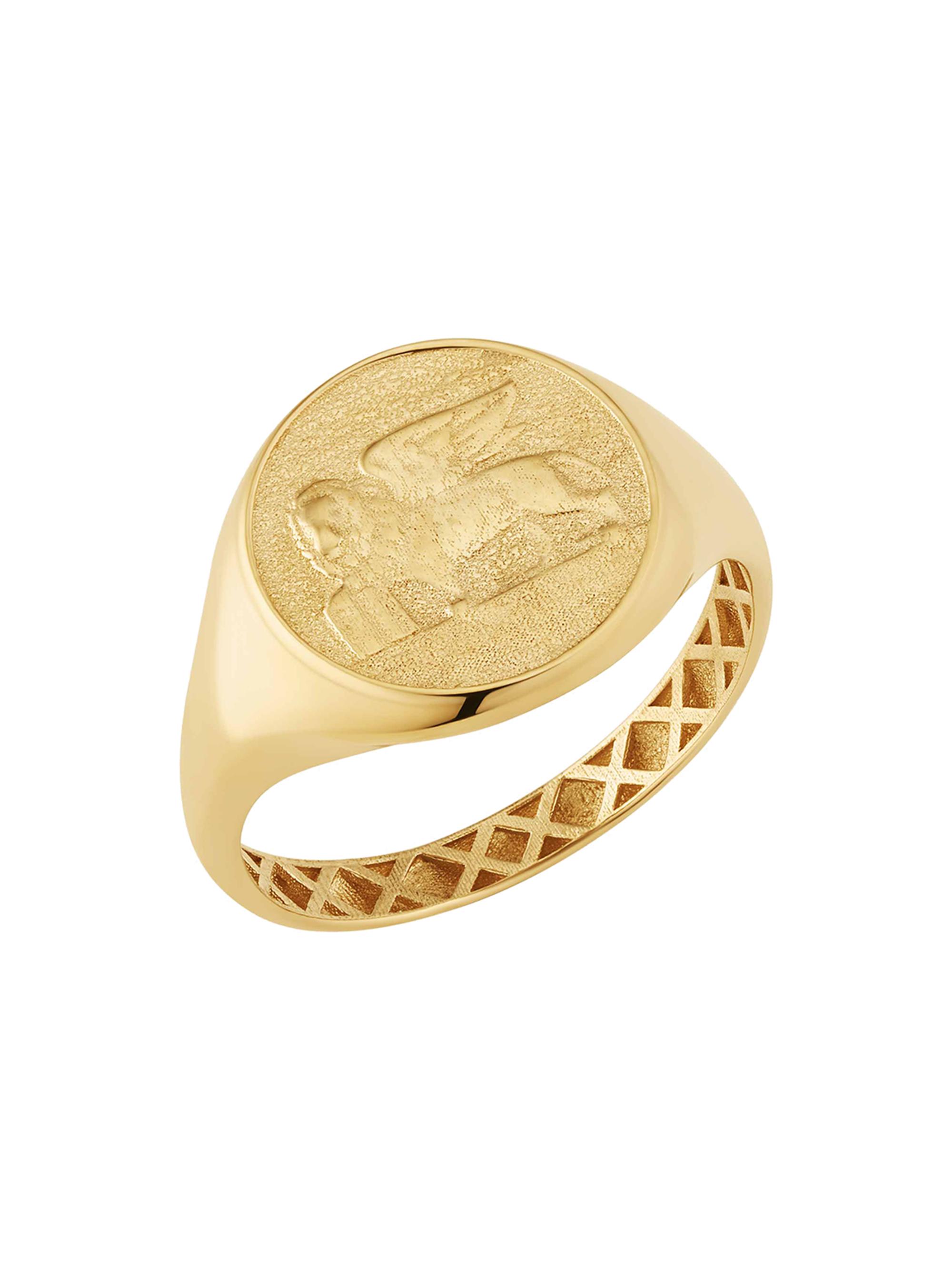 Oradina Women's 14K Flying Lion Signet Ring - Gold