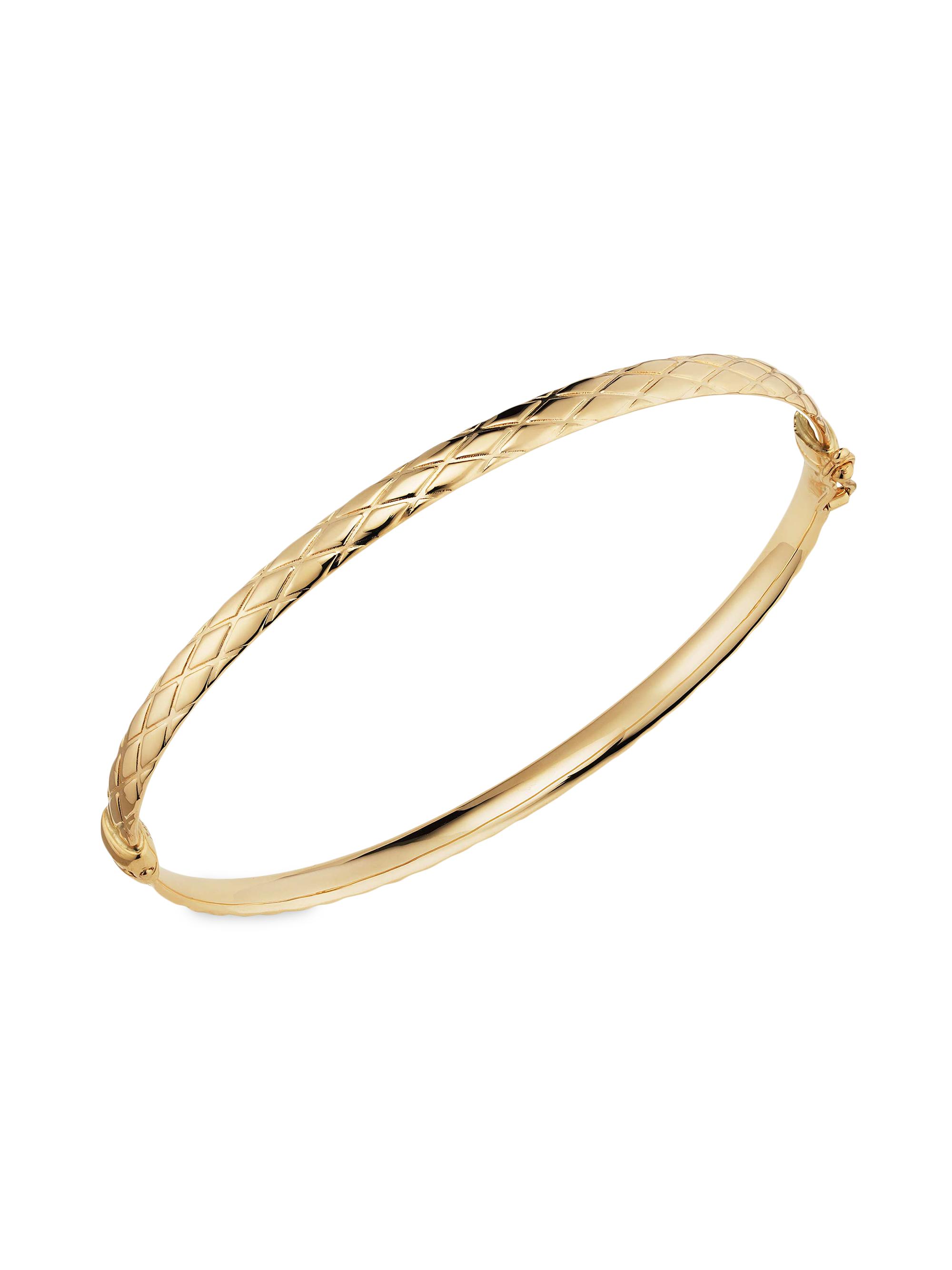 Oradina Women's 14K Yellow Gold Diamondback Bangle - Gold