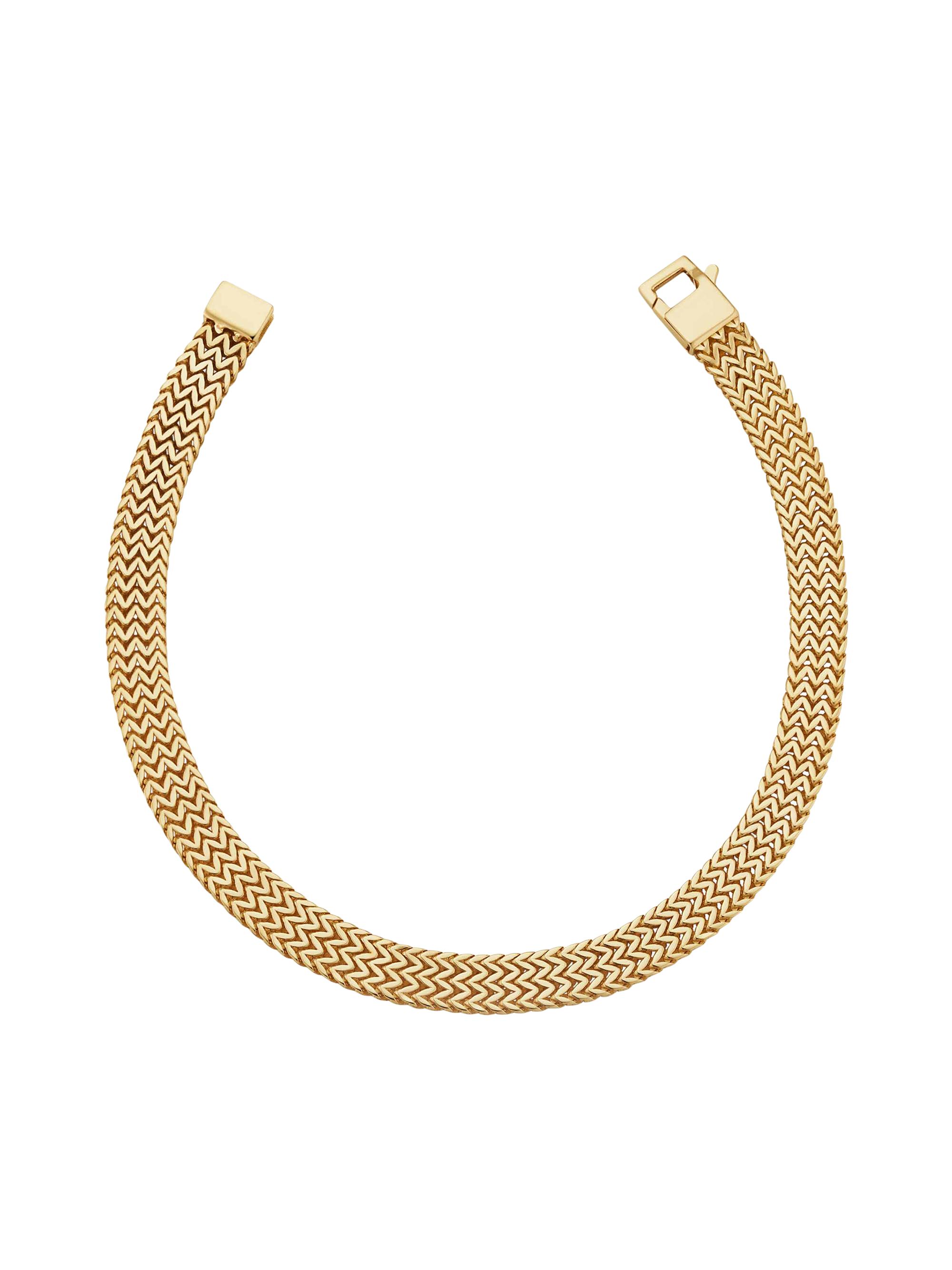 Oradina Women's 14K Yellow Gold Chevron Bracelet - Gold