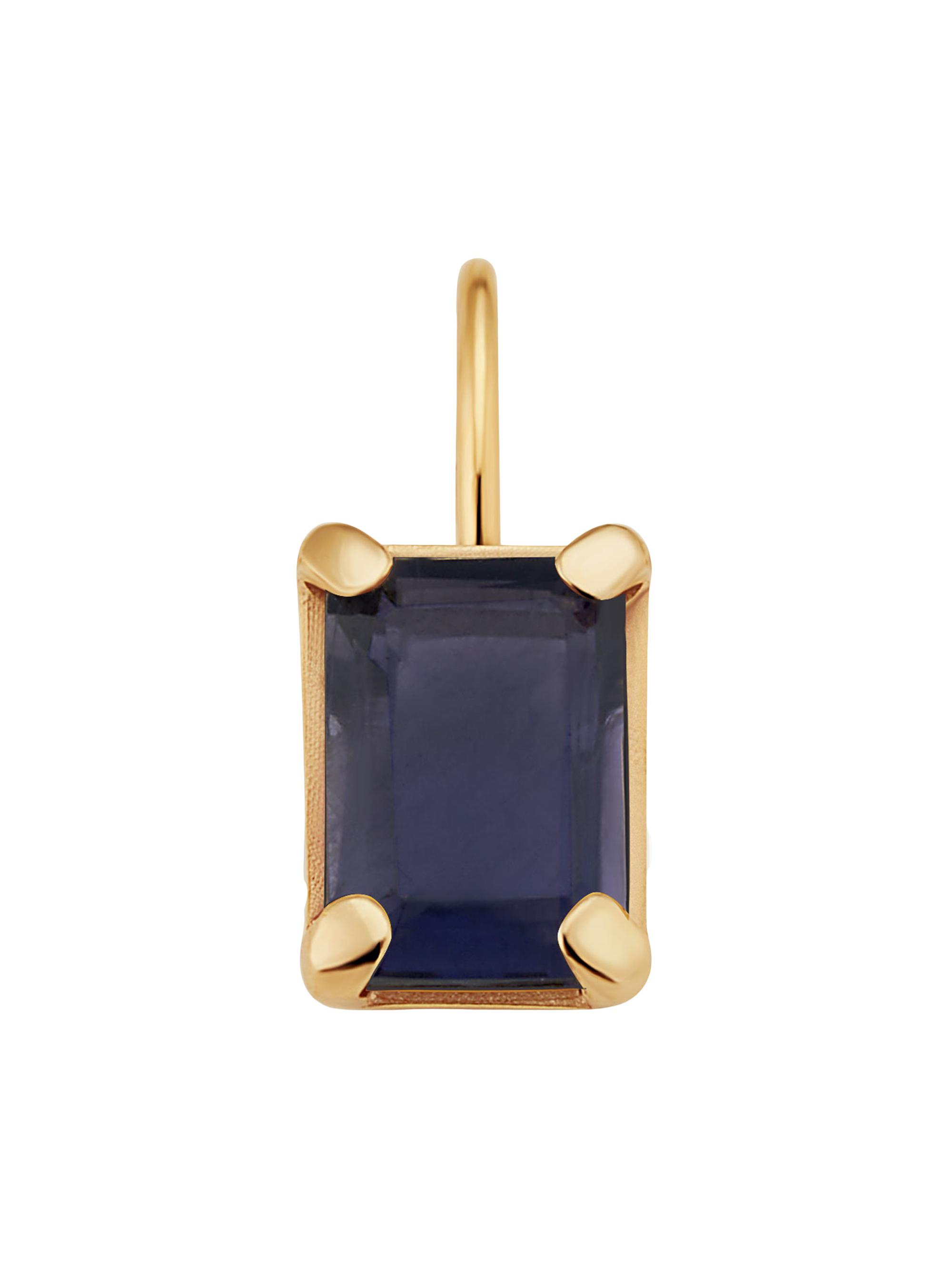 Oradina Women's 14k Date Me Birthstone Pendant Charm - Iolite September