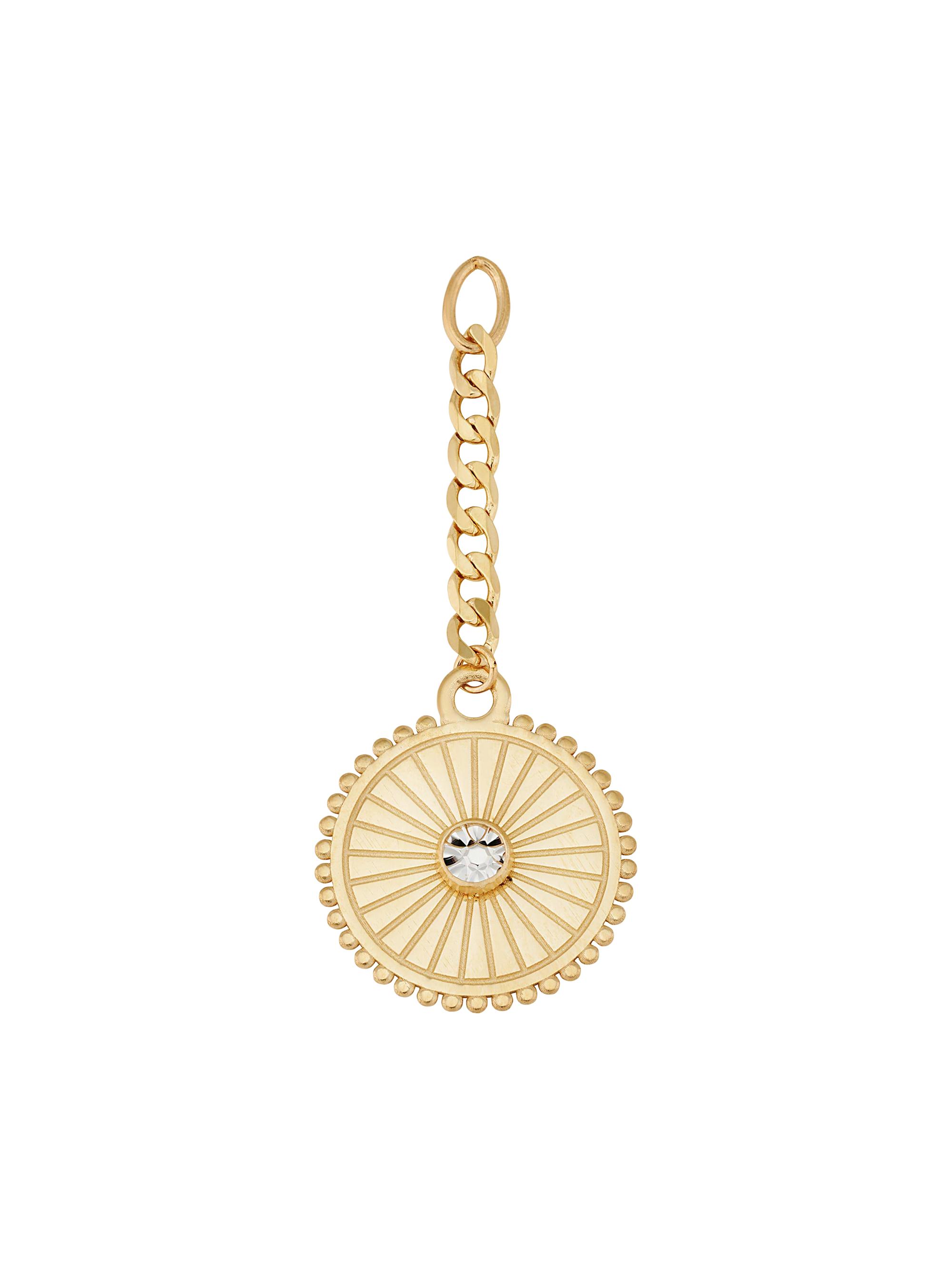 Oradina Women's 14K Yellow Gold Stellar Pendant Charm - Gold