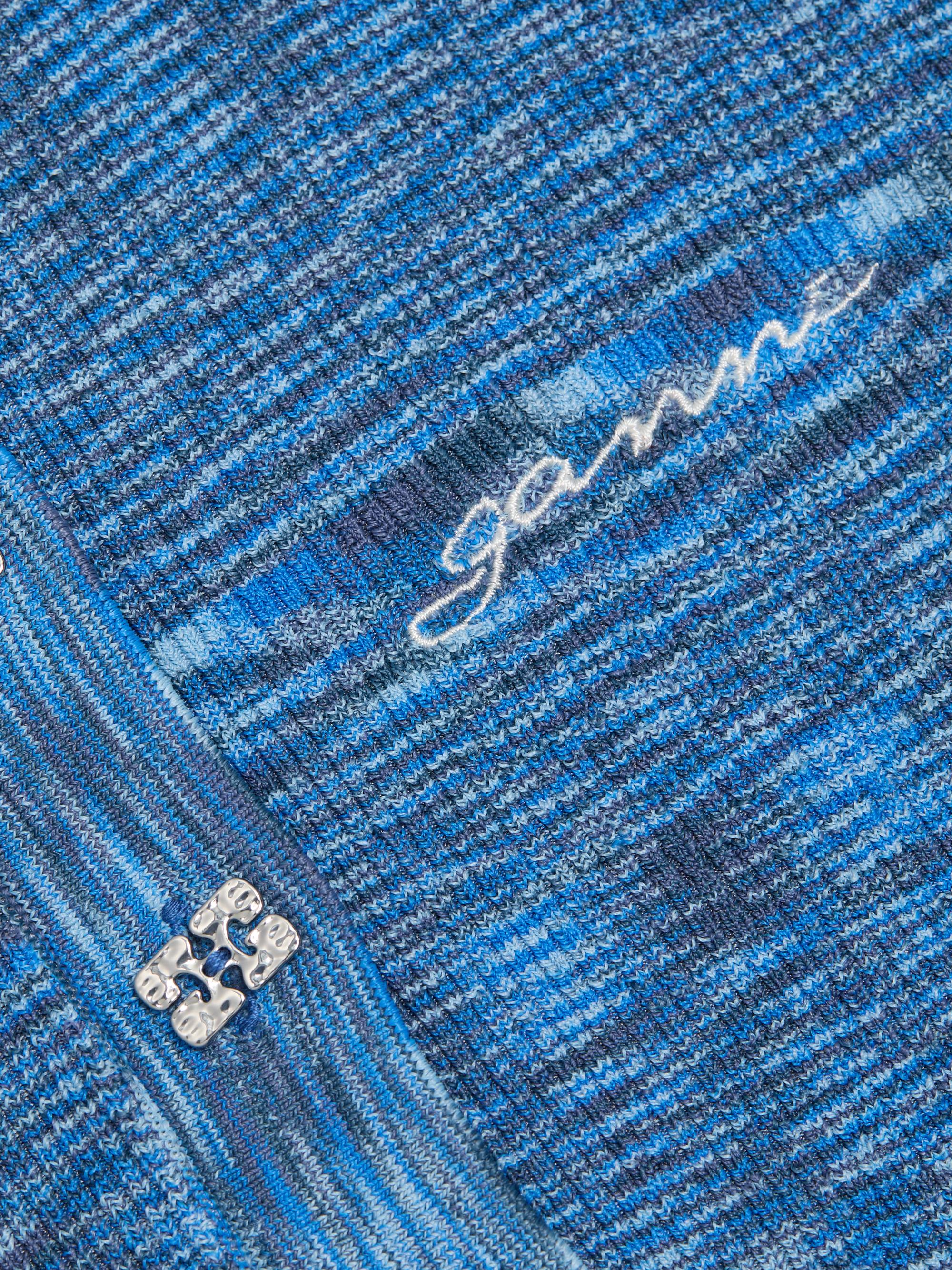 Ganni Spacedyed Polo Sweater | Saks Fifth Avenue