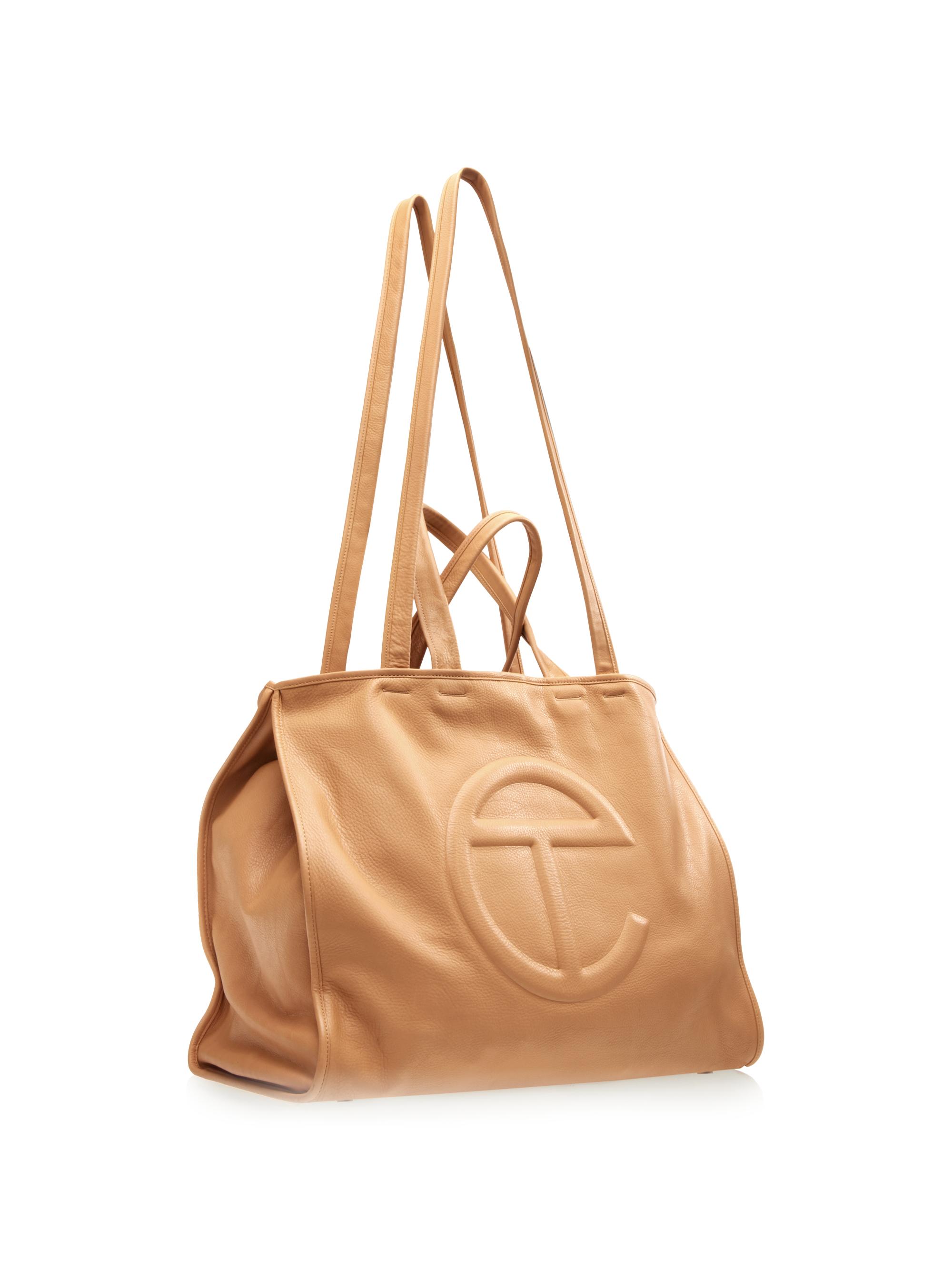 TELFAR Large Carry Logo Leather Bag | Saks Fifth Avenue