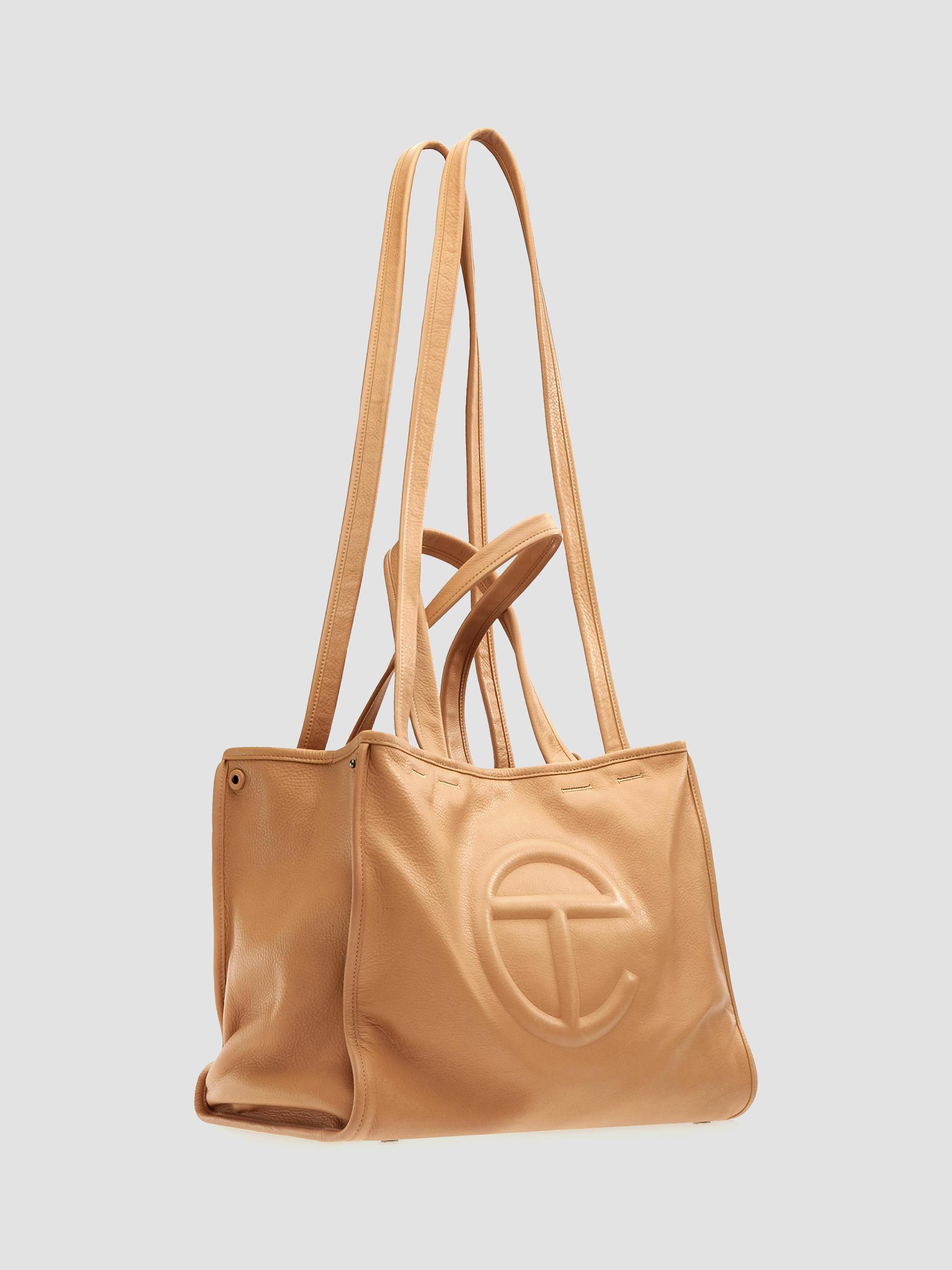 TELFAR Medium Carry Logo Leather Bag | Saks Fifth Avenue