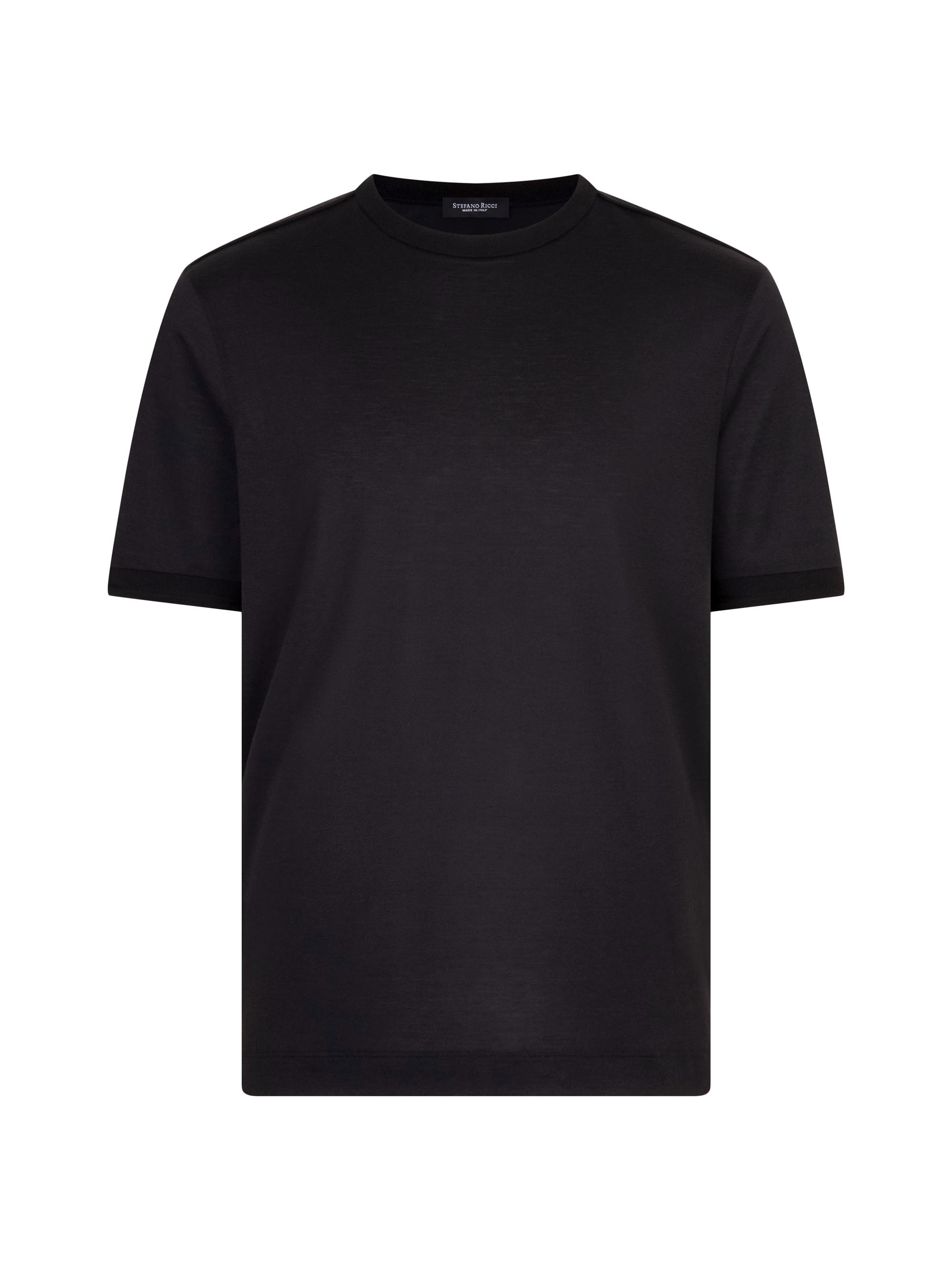 Stefano Ricci Men's Silk and Cotton Crewneck Sweater - Black