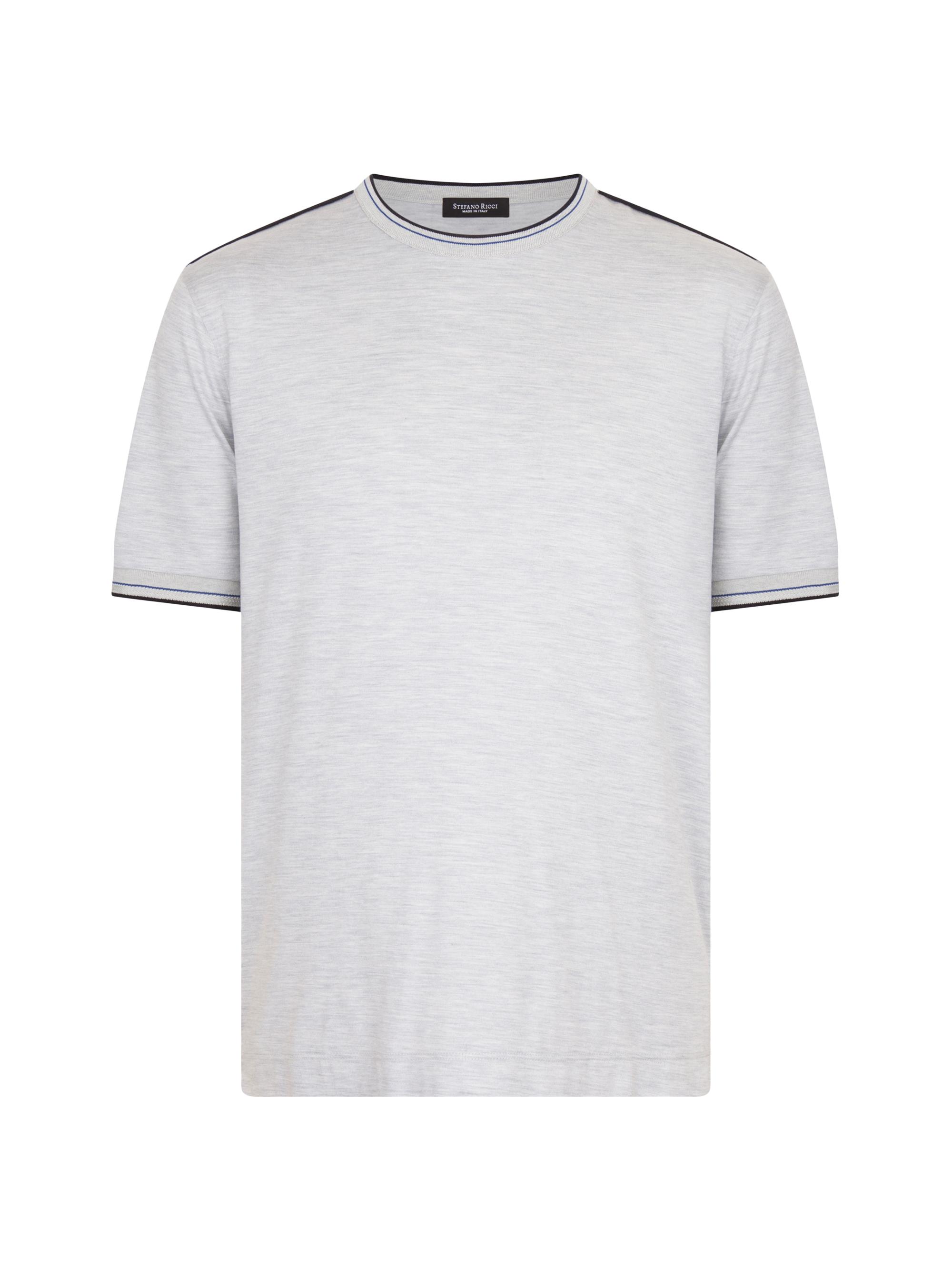 Stefano Ricci Men's Silk and Cotton Crewneck Sweater - Grey