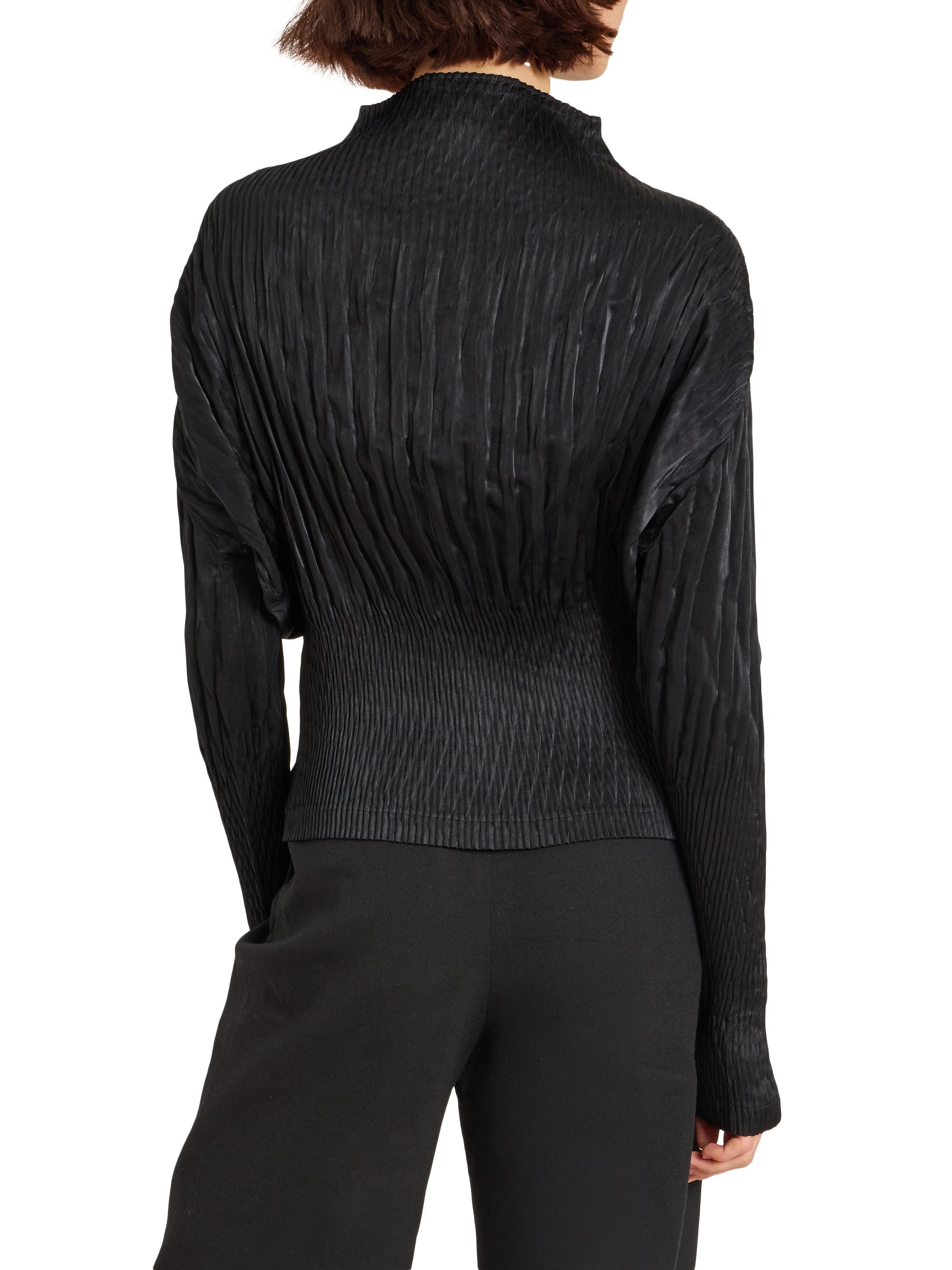 Issey Miyake Suede Like Puff Pleats Top | Saks Fifth Avenue
