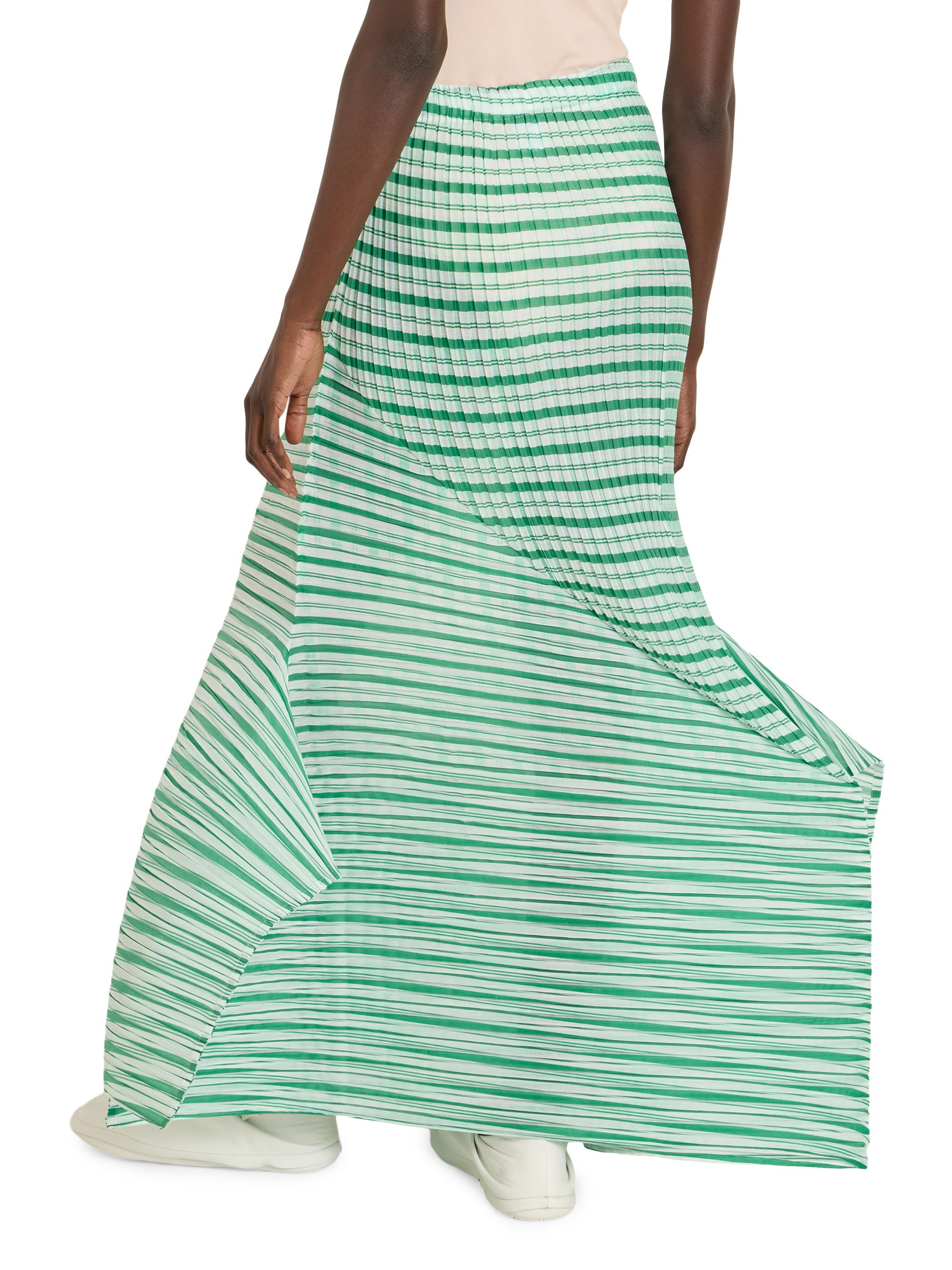 Issey Miyake Generic Stripes Machine Pleats Maxi Skirt | Saks