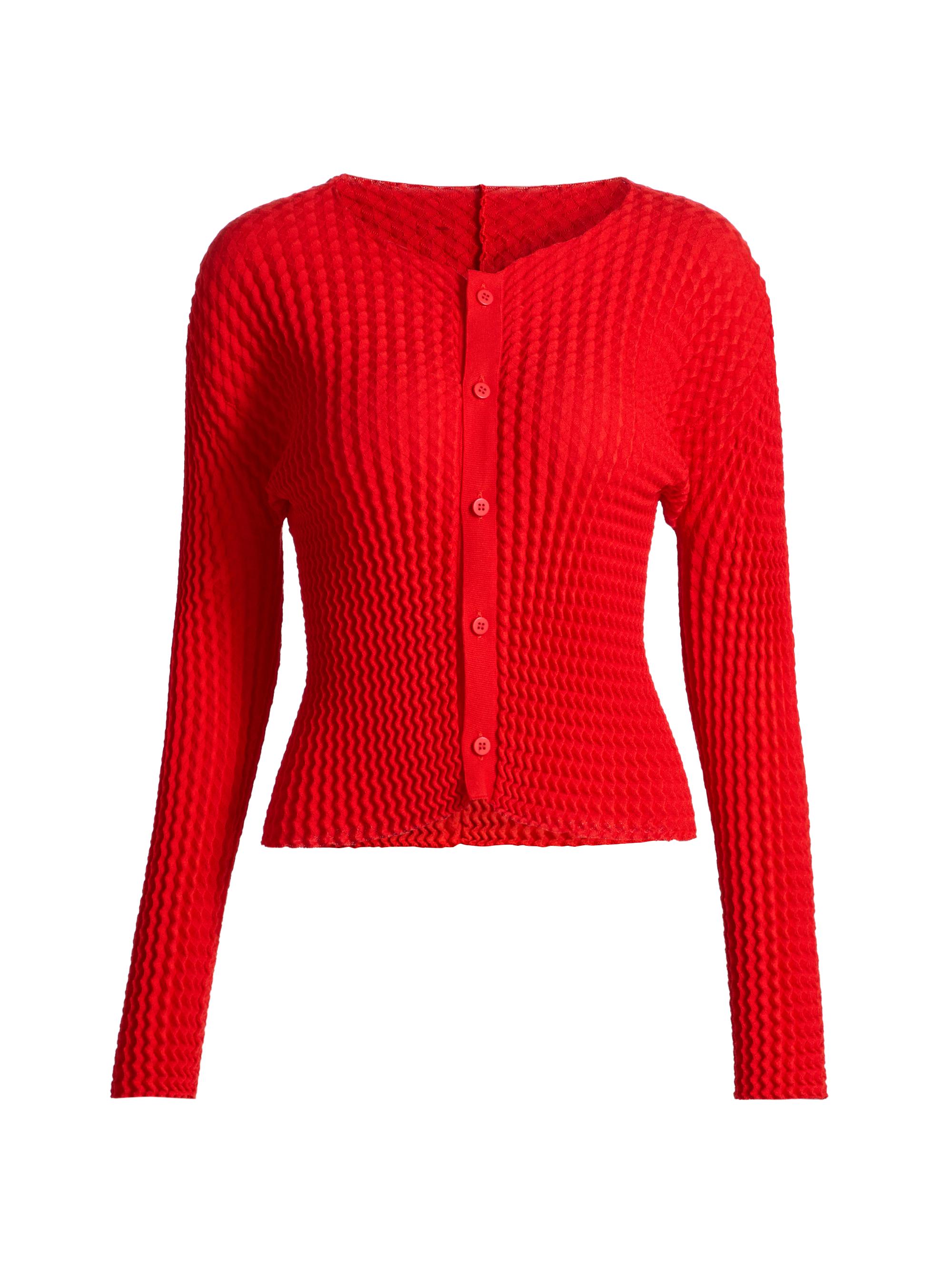 Pleats Please Issey Miyake Tatami April Cardigan | Saks Fifth Avenue