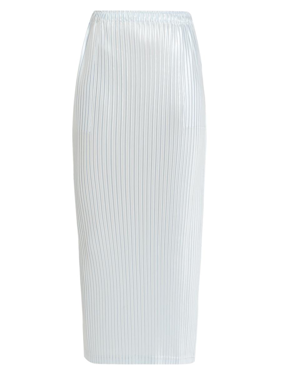 Issey Miyake Glossed Metal Pleats Maxi Skirt | Saks Fifth Avenue