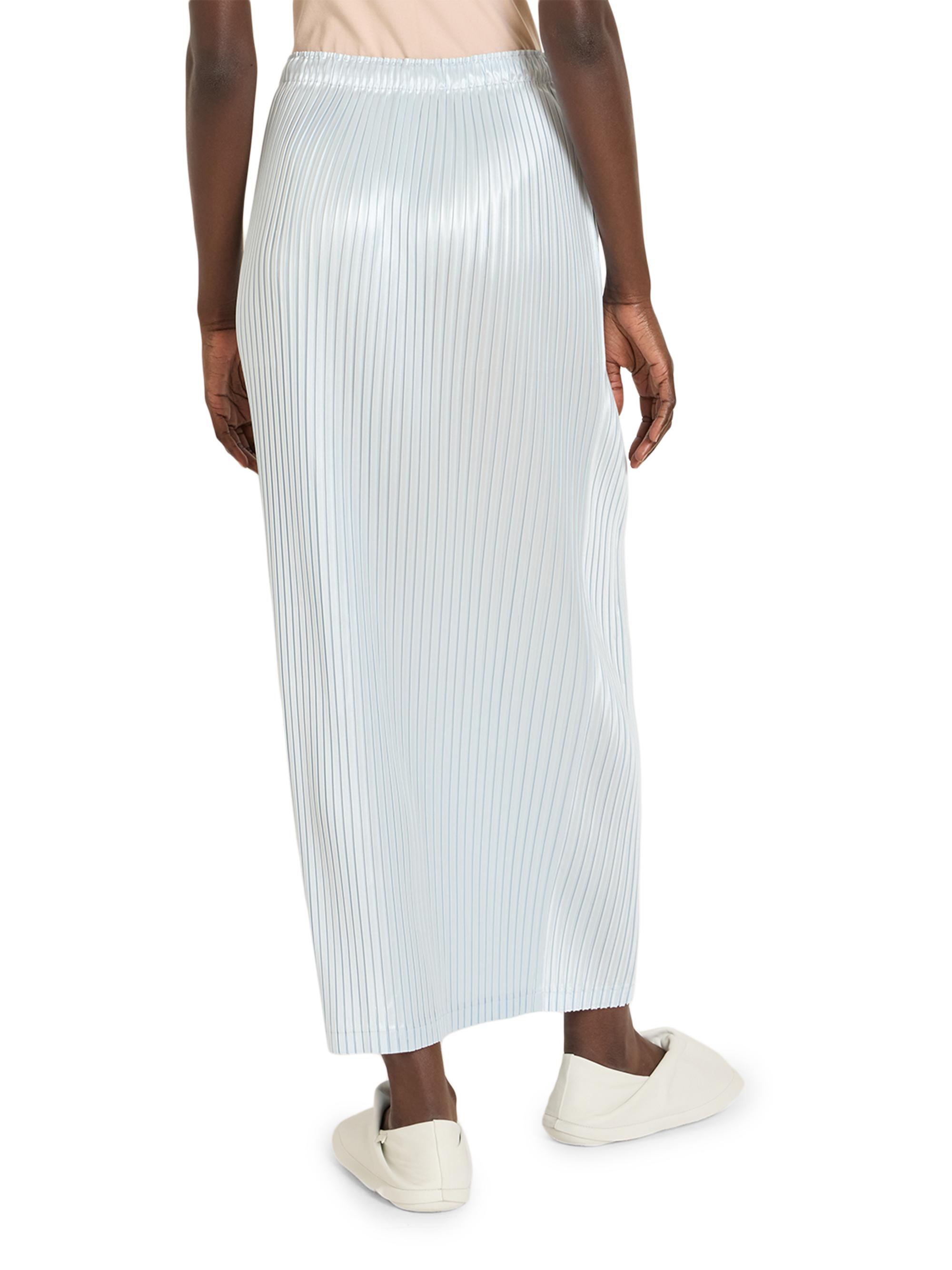 Issey Miyake Glossed Metal Pleats Maxi Skirt | Saks Fifth Avenue