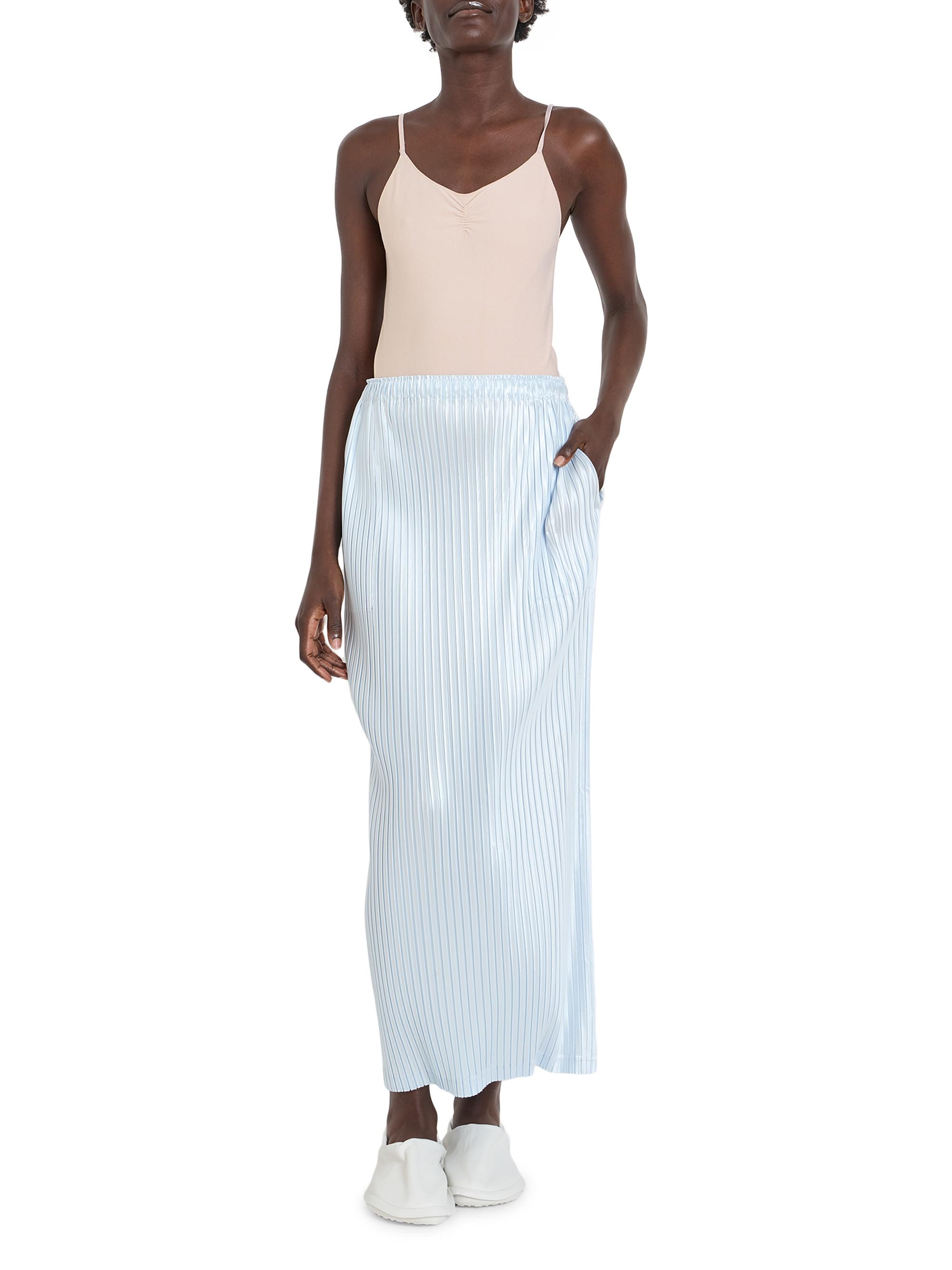 Issey Miyake Glossed Metal Pleats Maxi Skirt | Saks Fifth Avenue