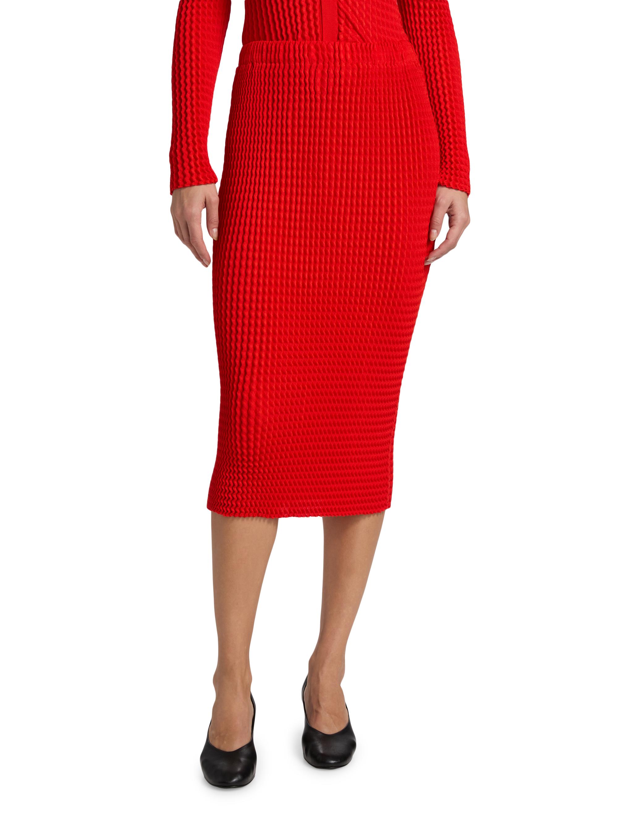 Issey Miyake Spongy Midi-Skirt | Saks Fifth Avenue